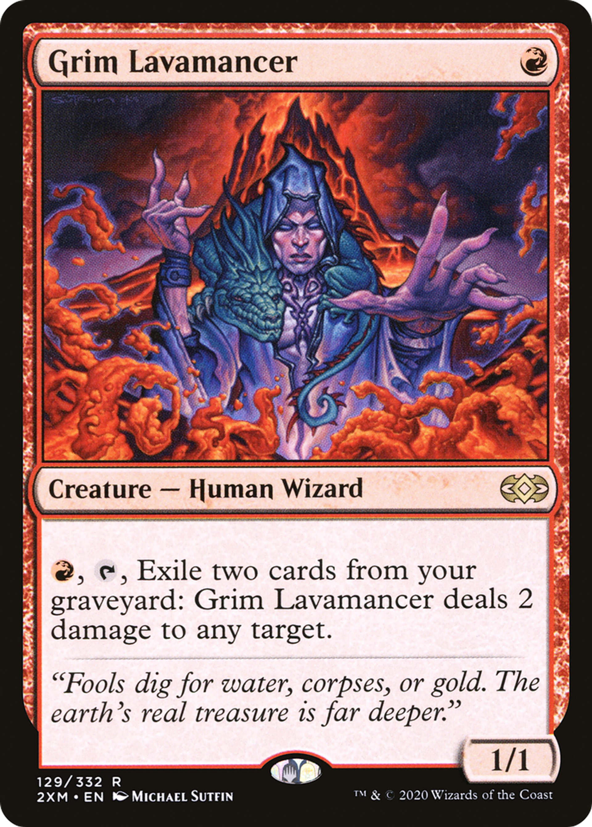 Grim Lavamancer — Double Masters — Magic: The Gathering