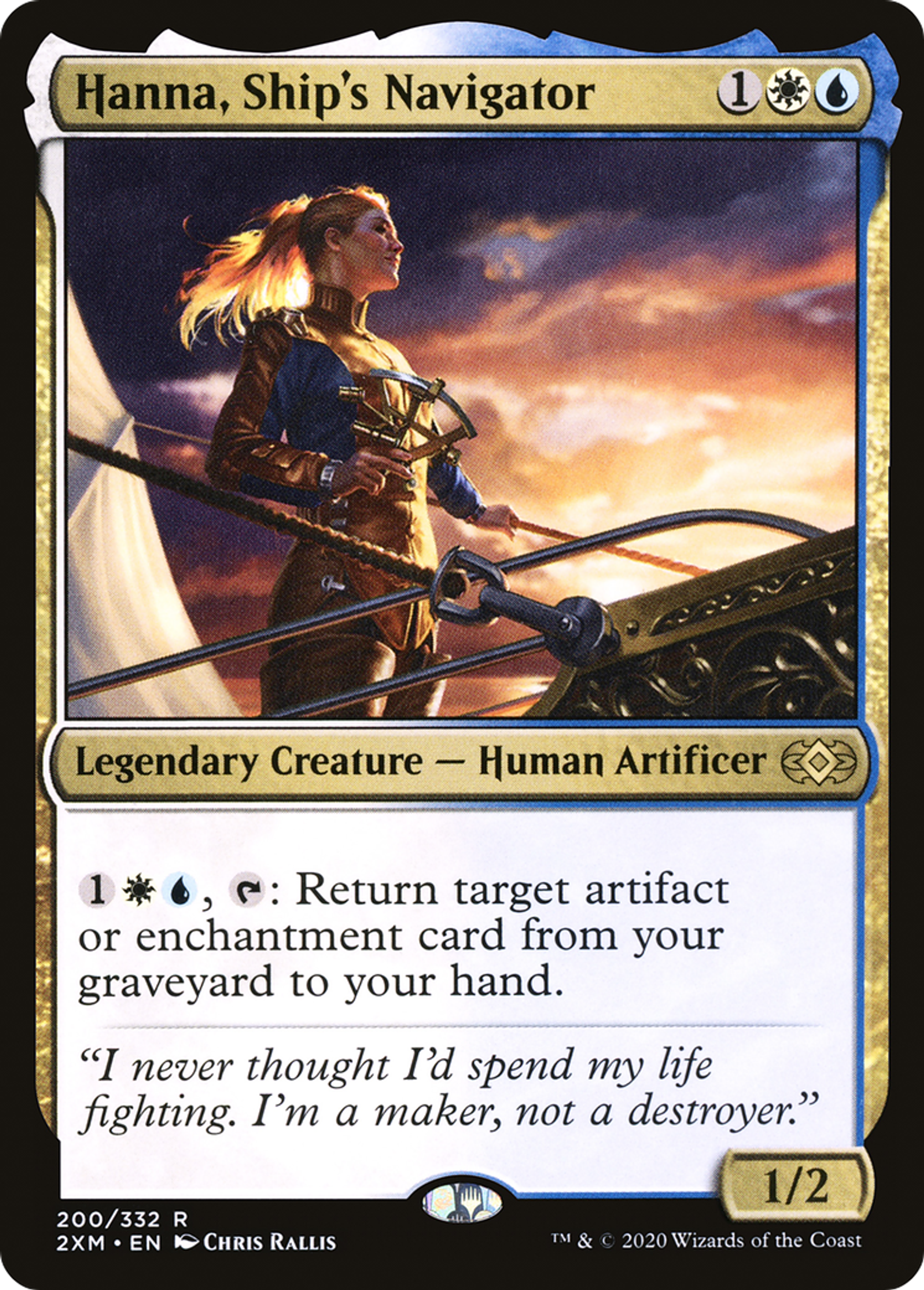 Hanna, Ship's Navigator — Double Masters — Magic: The Gathering