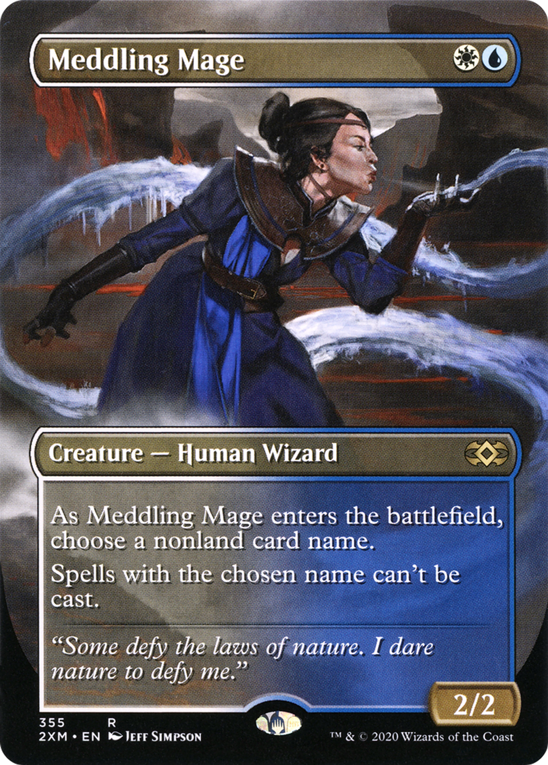 Meddling Mage — Double Masters — Magic: The Gathering