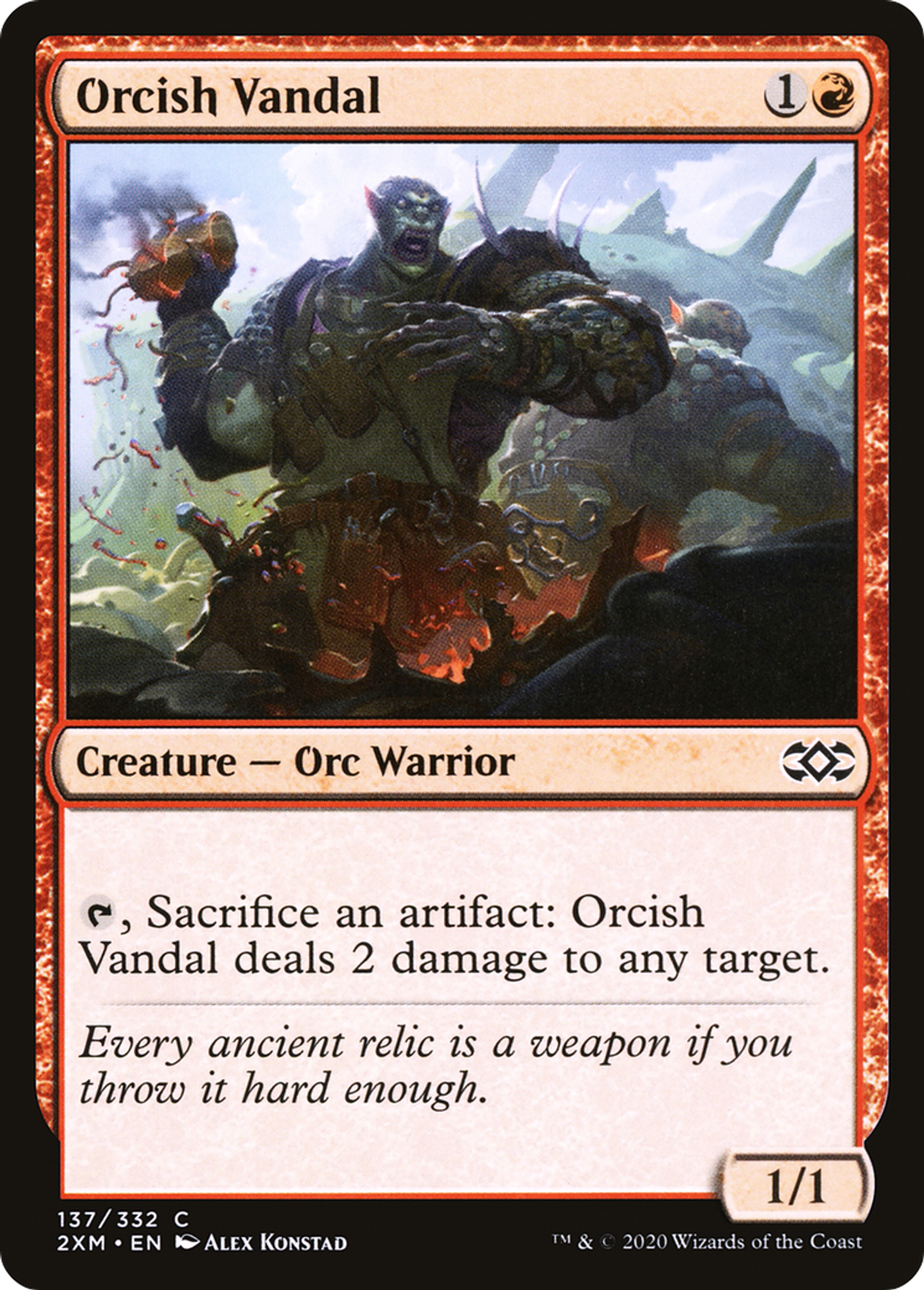 Orcish Vandal — Double Masters — Magic: The Gathering