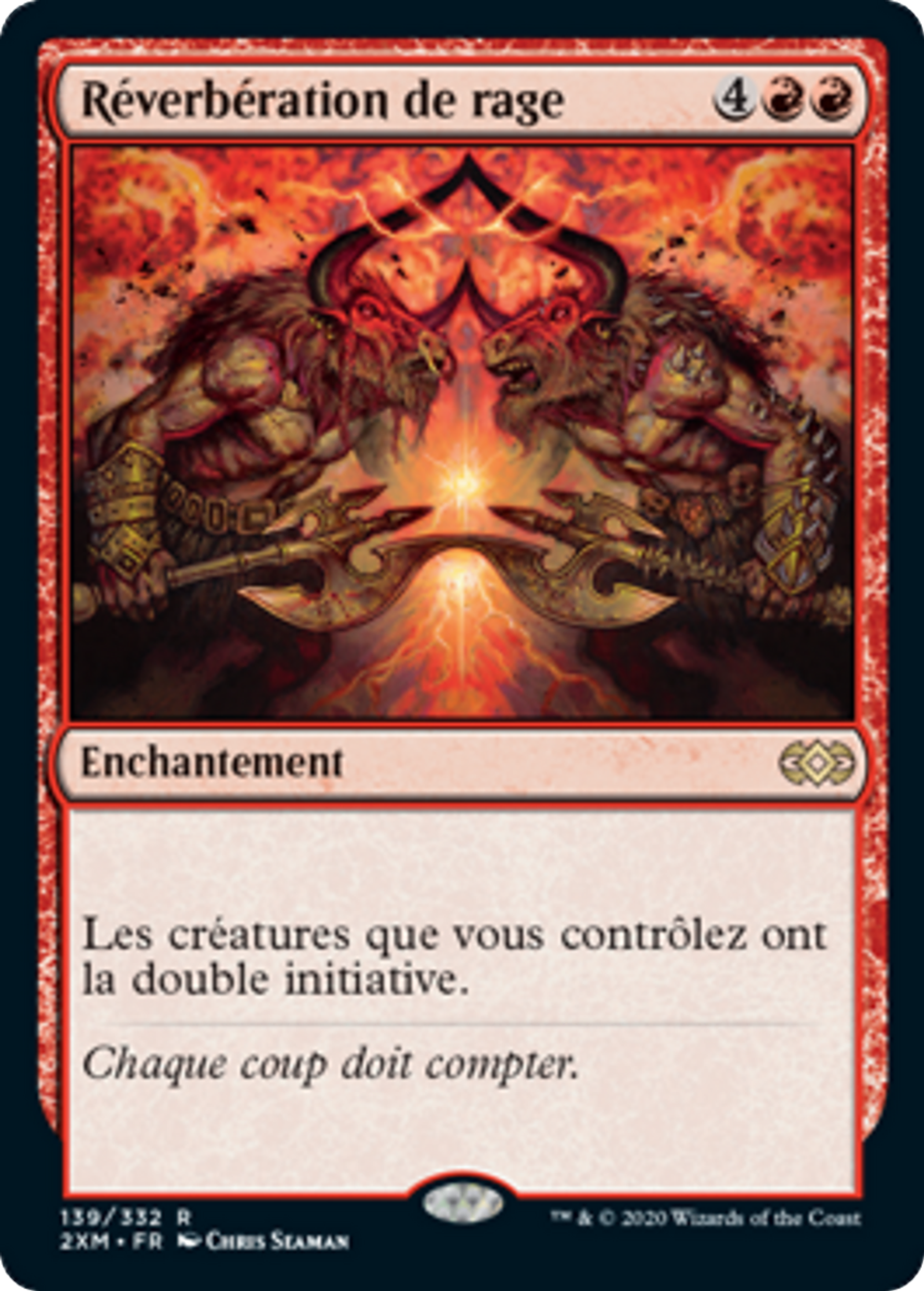 Réverbération de rage — Double Masters — Magic: The Gathering