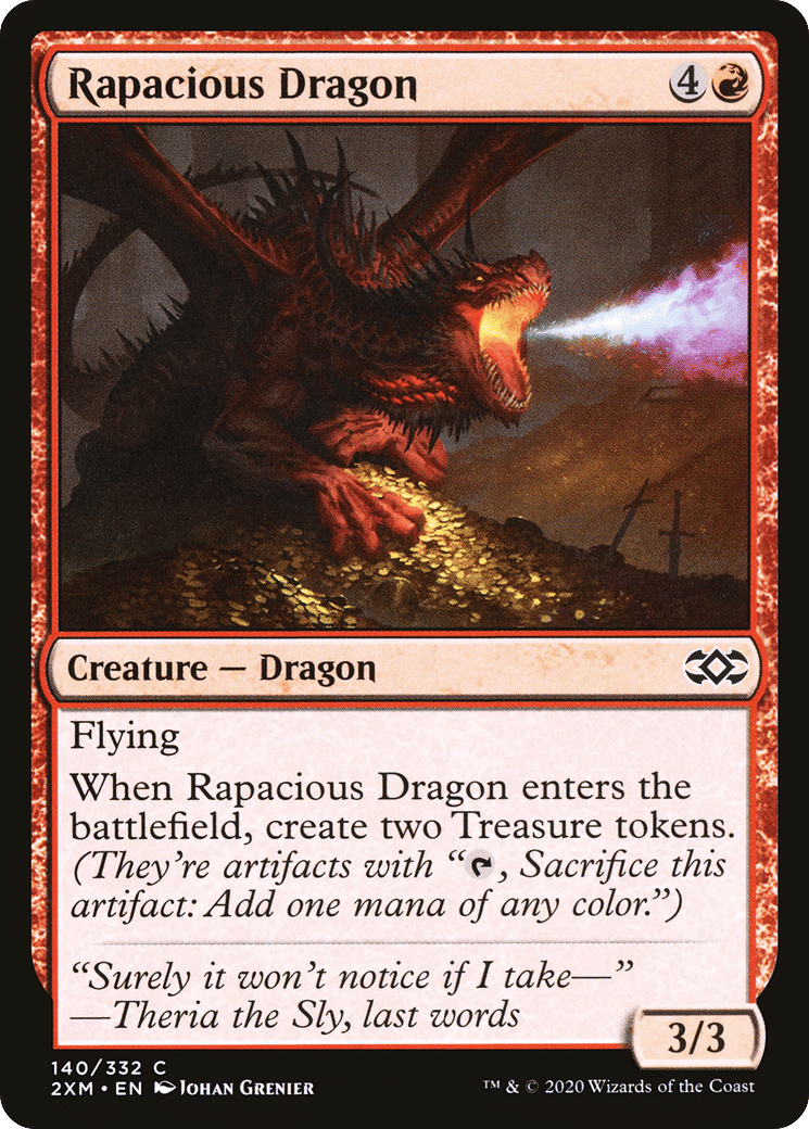 Rapacious Dragon — Double Masters — Magic: The Gathering