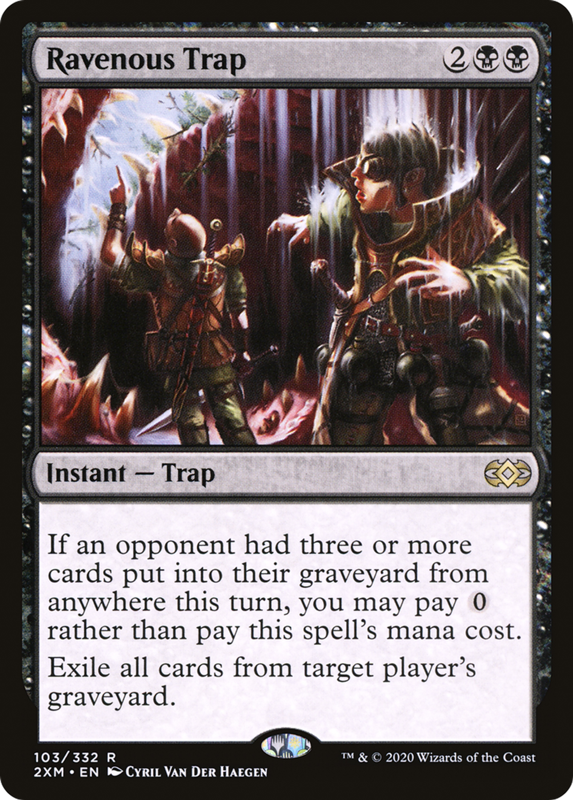 Ravenous Trap — Double Masters — Magic: The Gathering