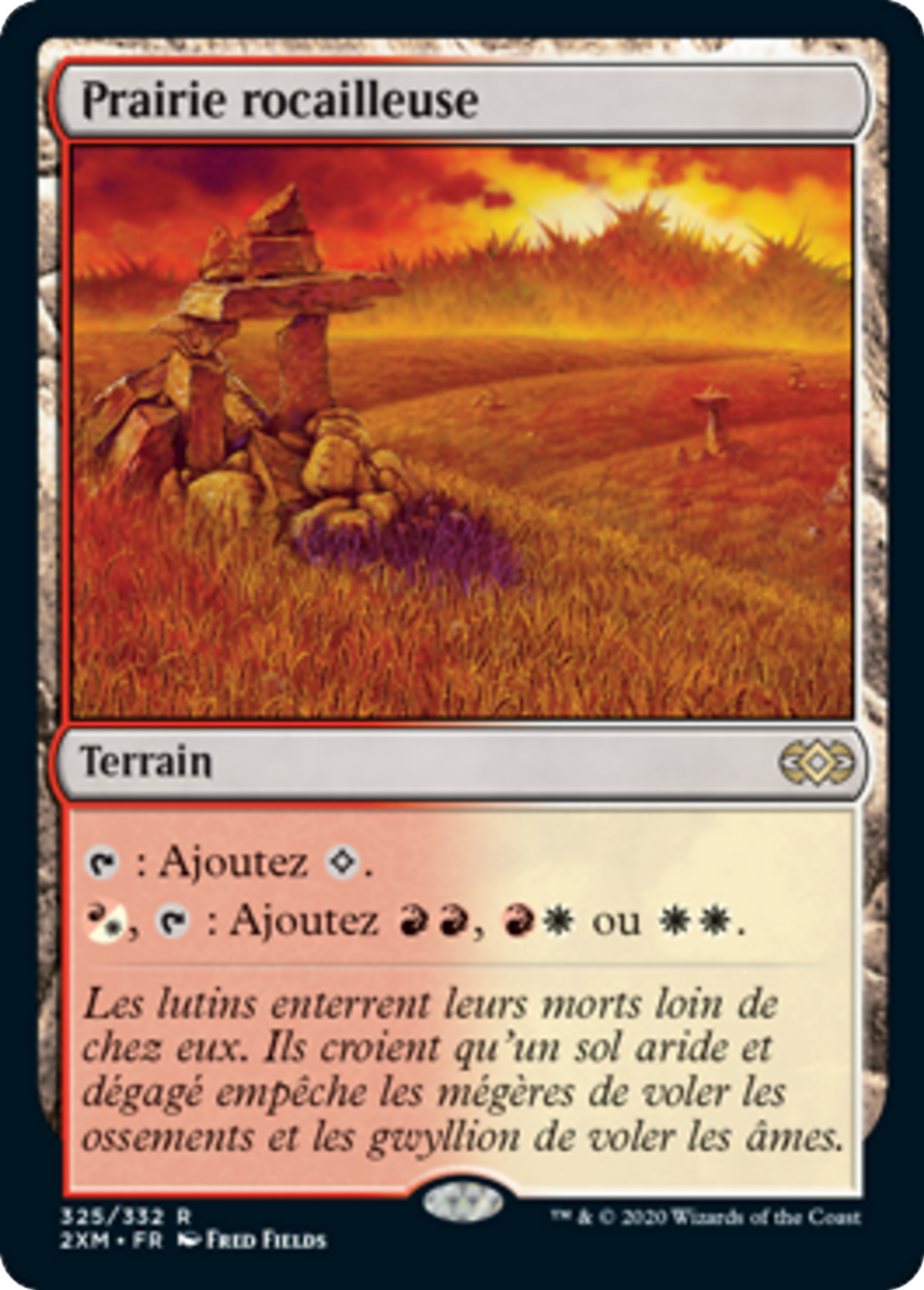 Prairie rocailleuse — Double Masters — Magic: The Gathering