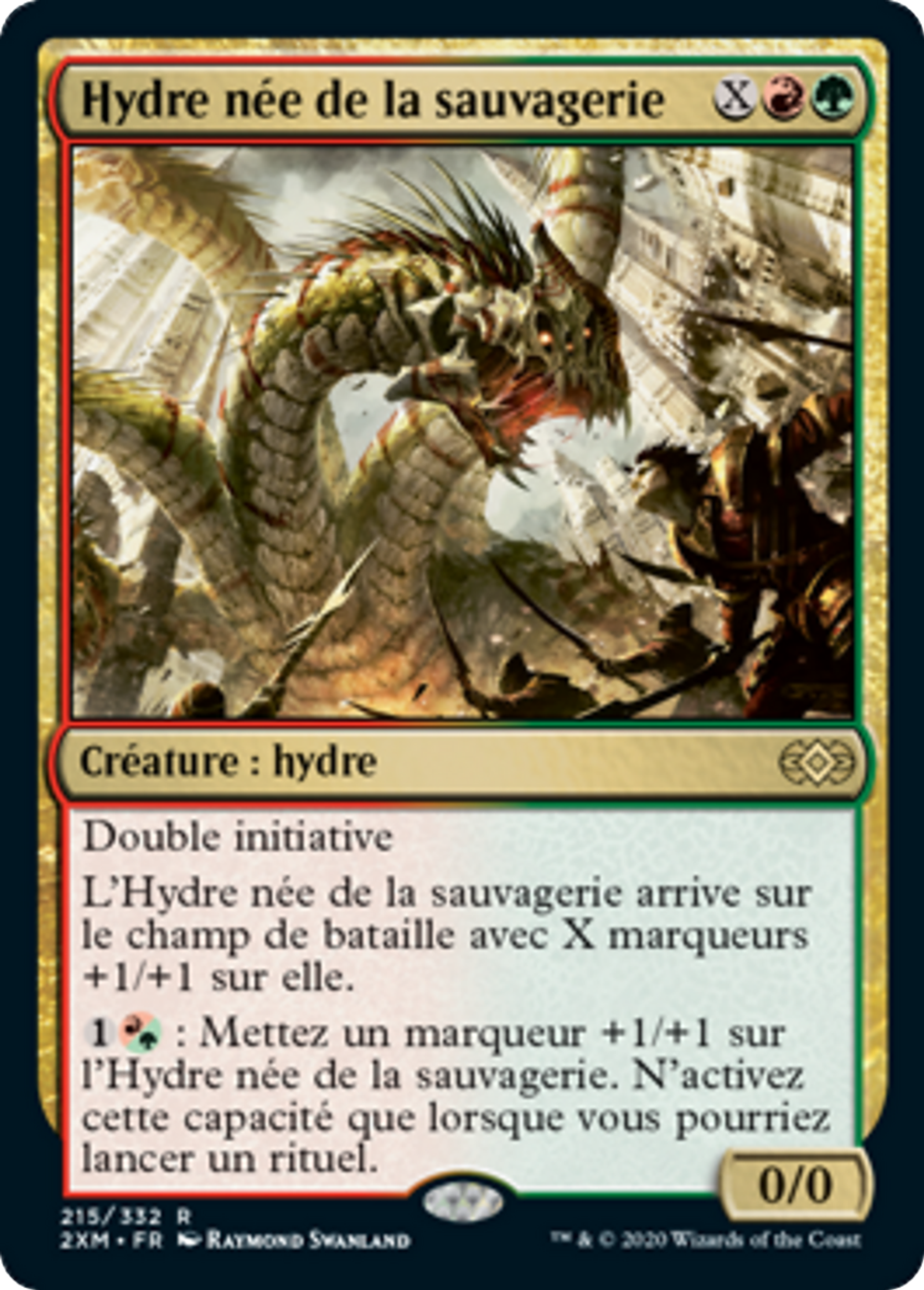 Hydre née de la sauvagerie — Double Masters — Magic: The Gathering