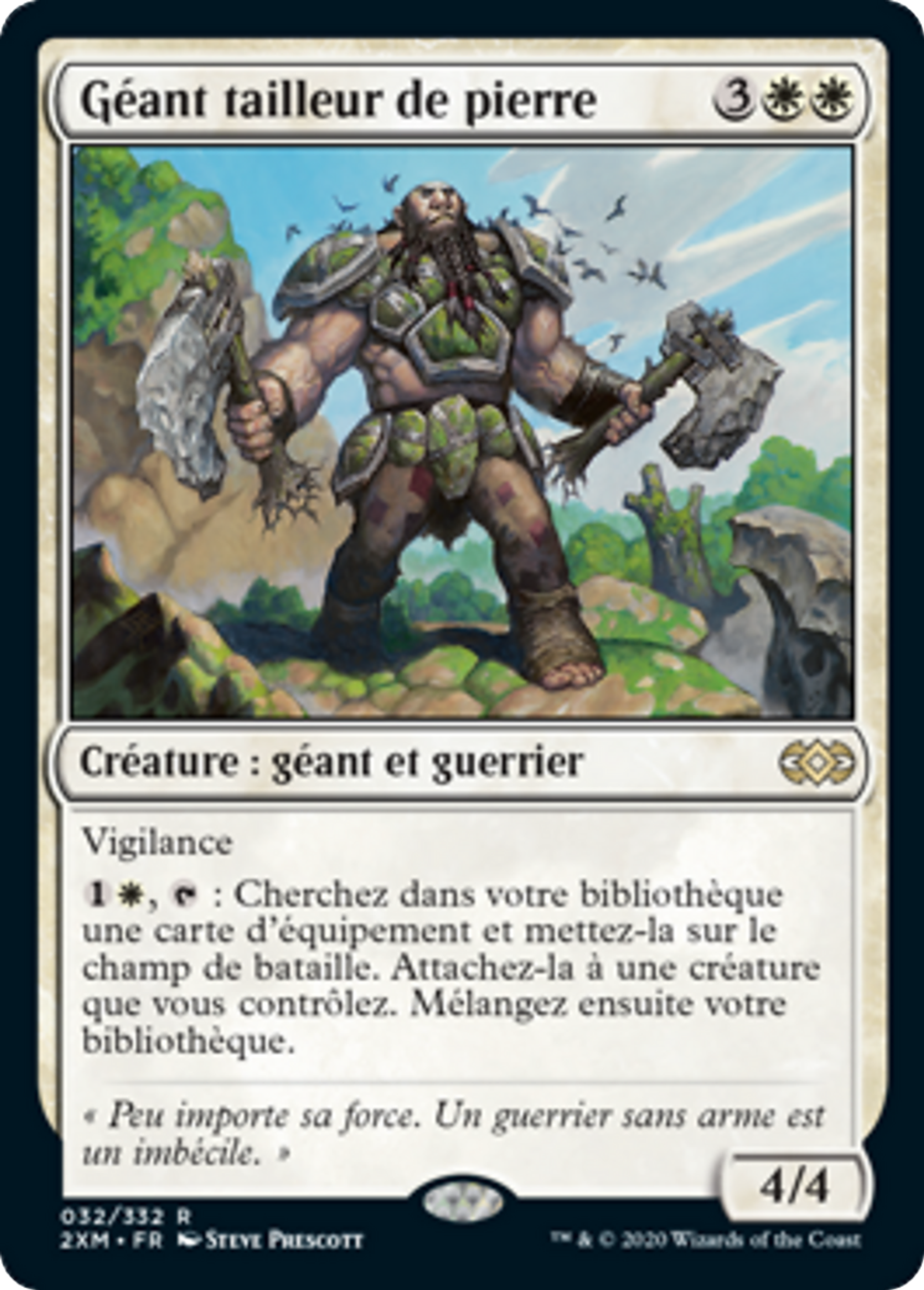 Géant tailleur de pierre — Double Masters — Magic: The Gathering