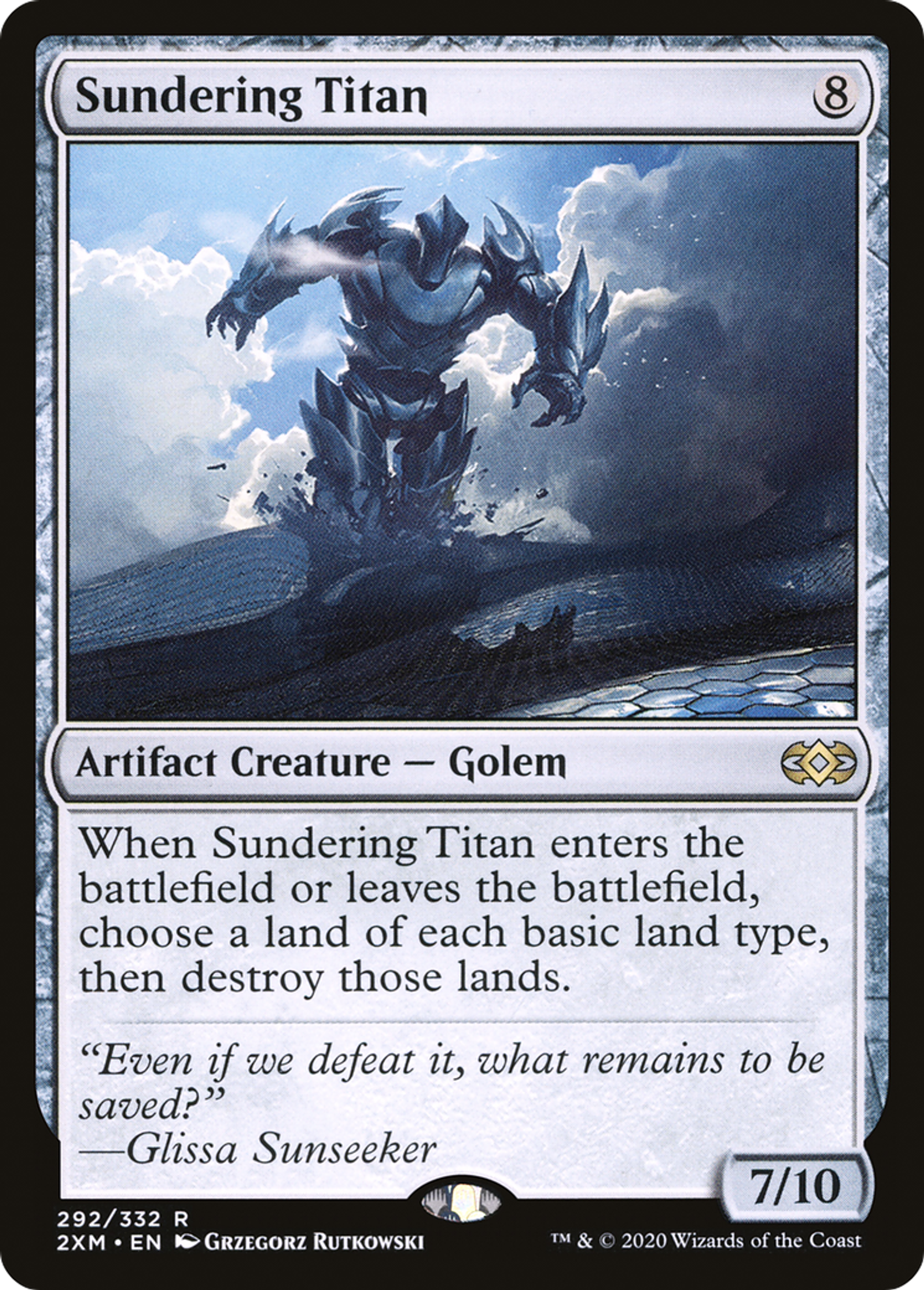 Sundering Titan — Double Masters — Magic: The Gathering