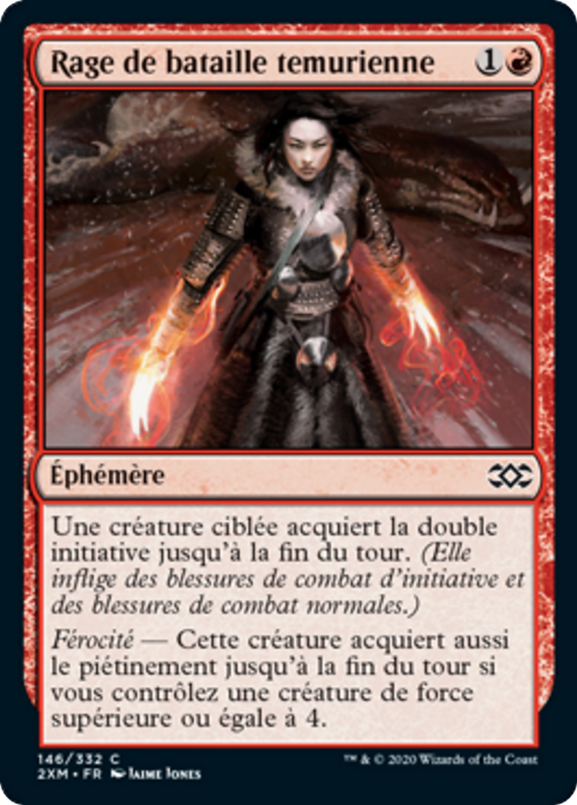 Rage de bataille temurienne — Double Masters — Magic: The Gathering