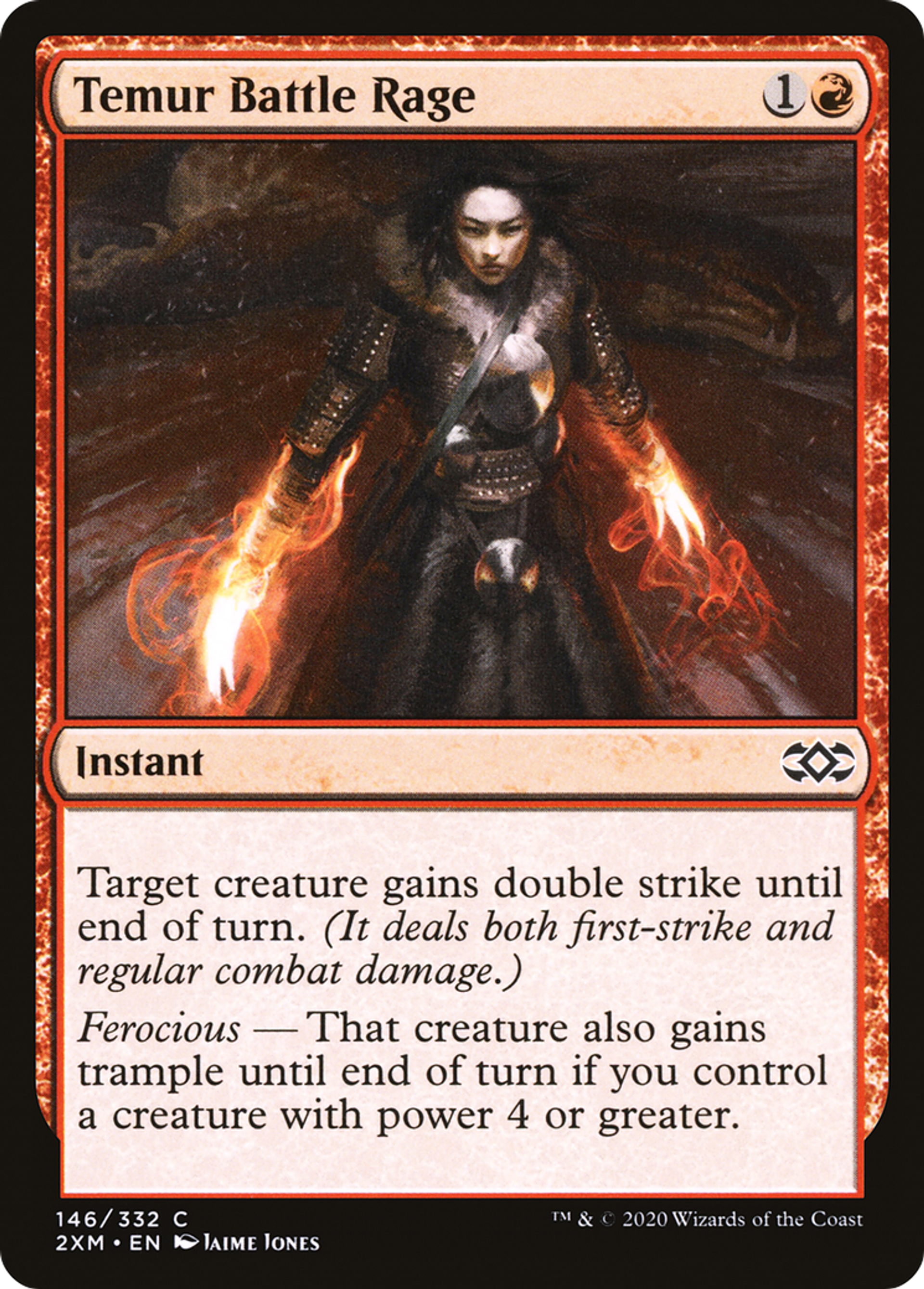 Rage de bataille temurienne — Double Masters — Magic: The Gathering