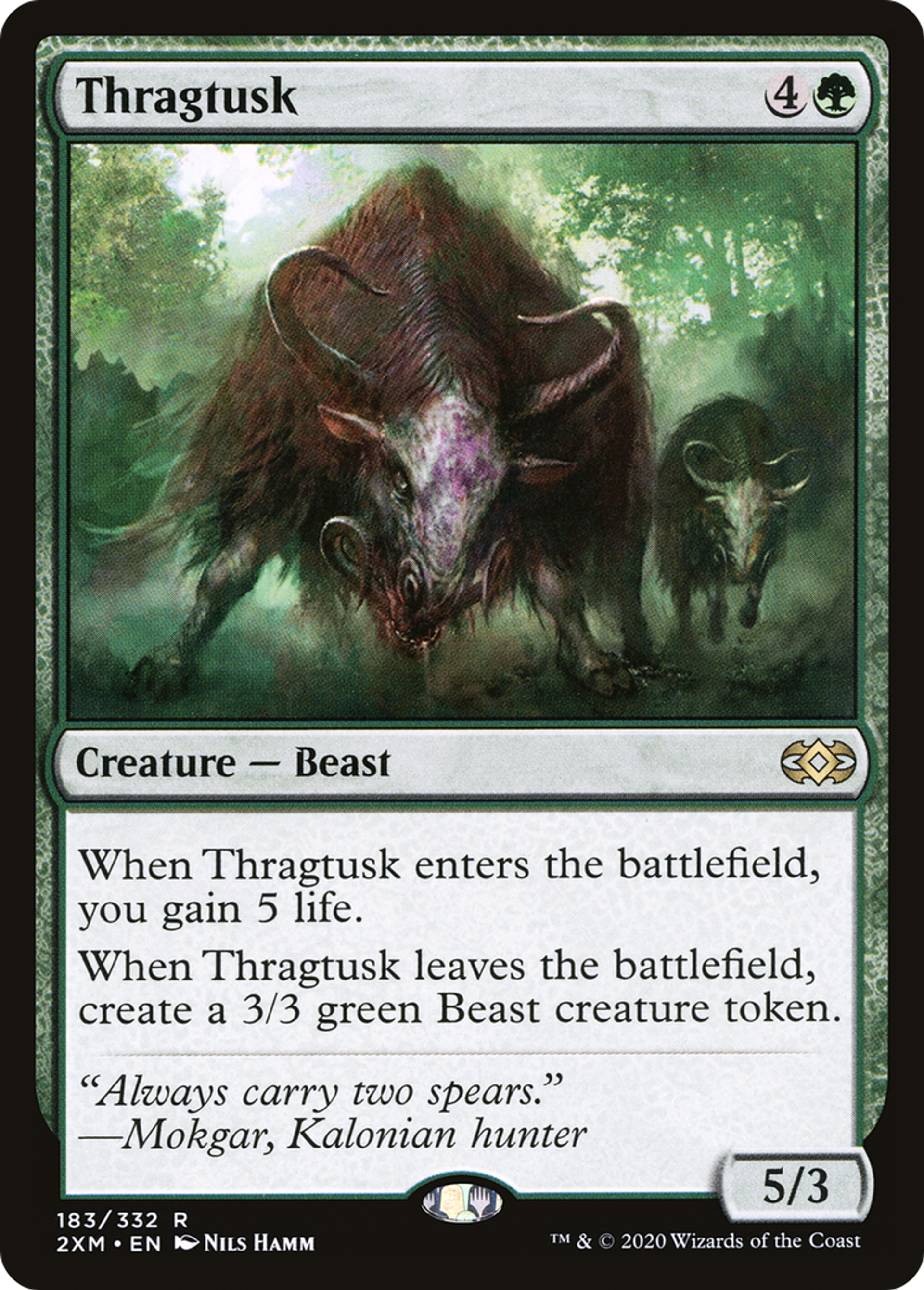 Thragtusk — Double Masters — Magic: The Gathering