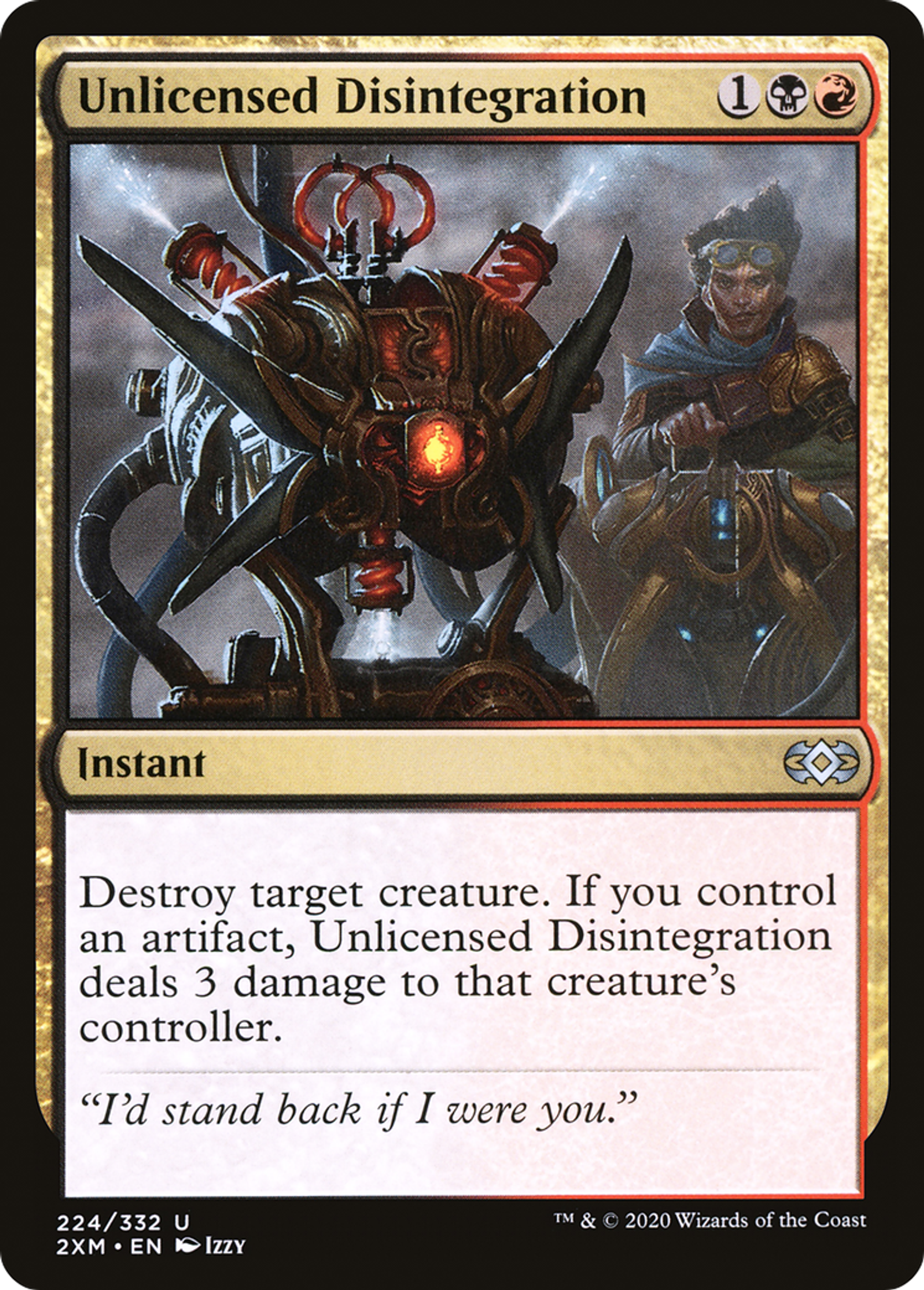 Désintégration illicite — Double Masters — Magic: The Gathering