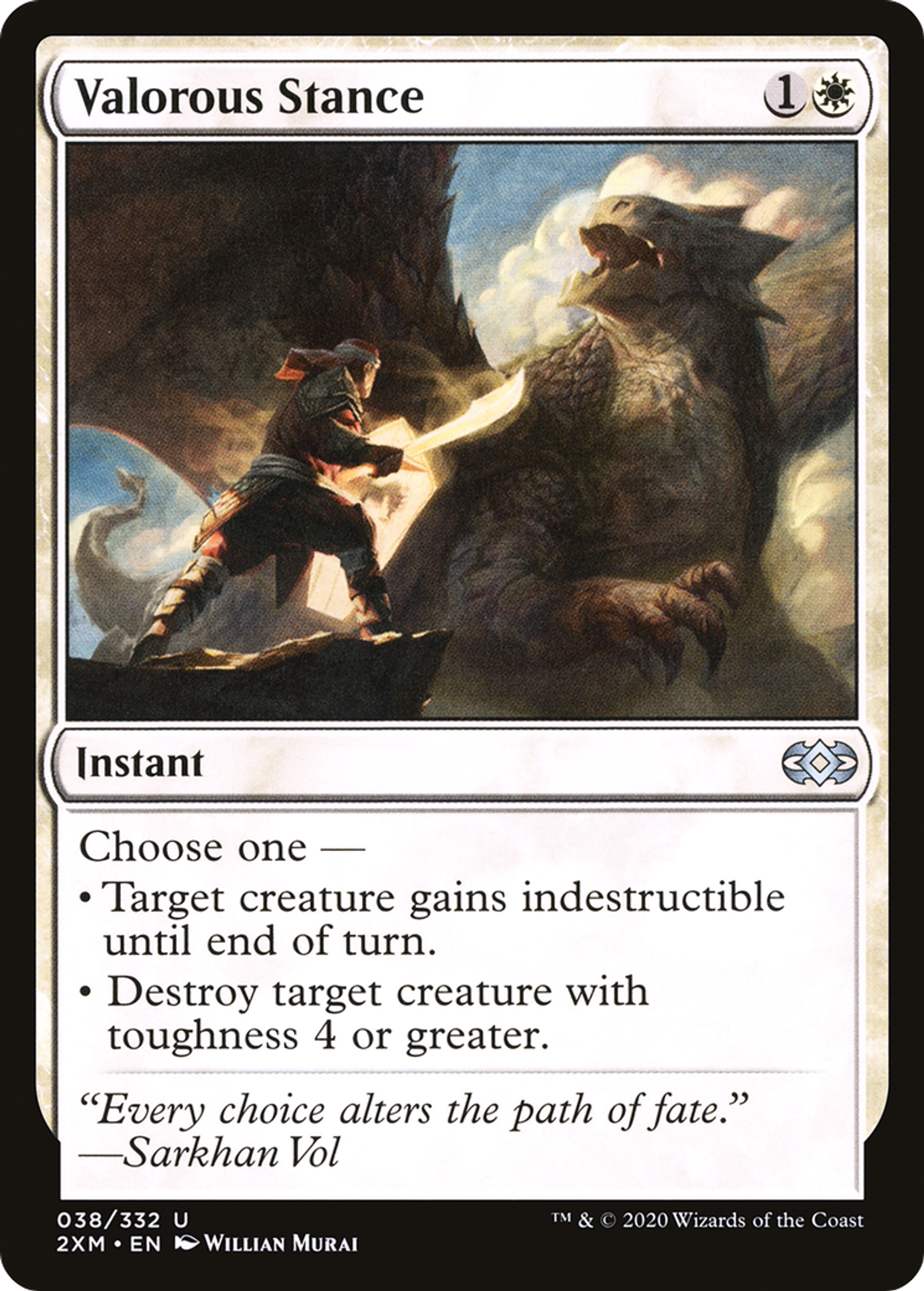 Valorous Stance — Double Masters — Magic: The Gathering