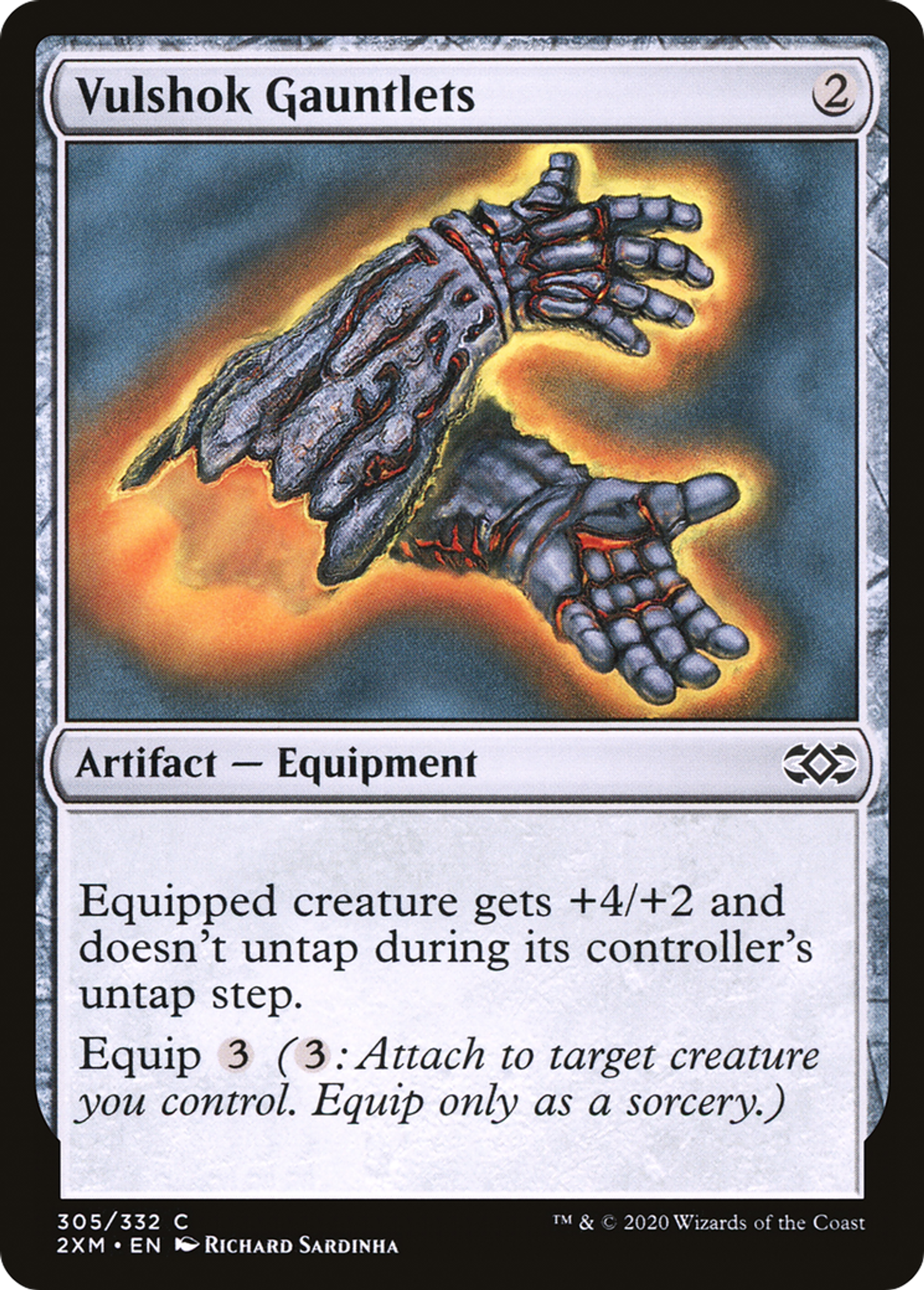 Vulshok Gauntlets — Double Masters — Magic: The Gathering