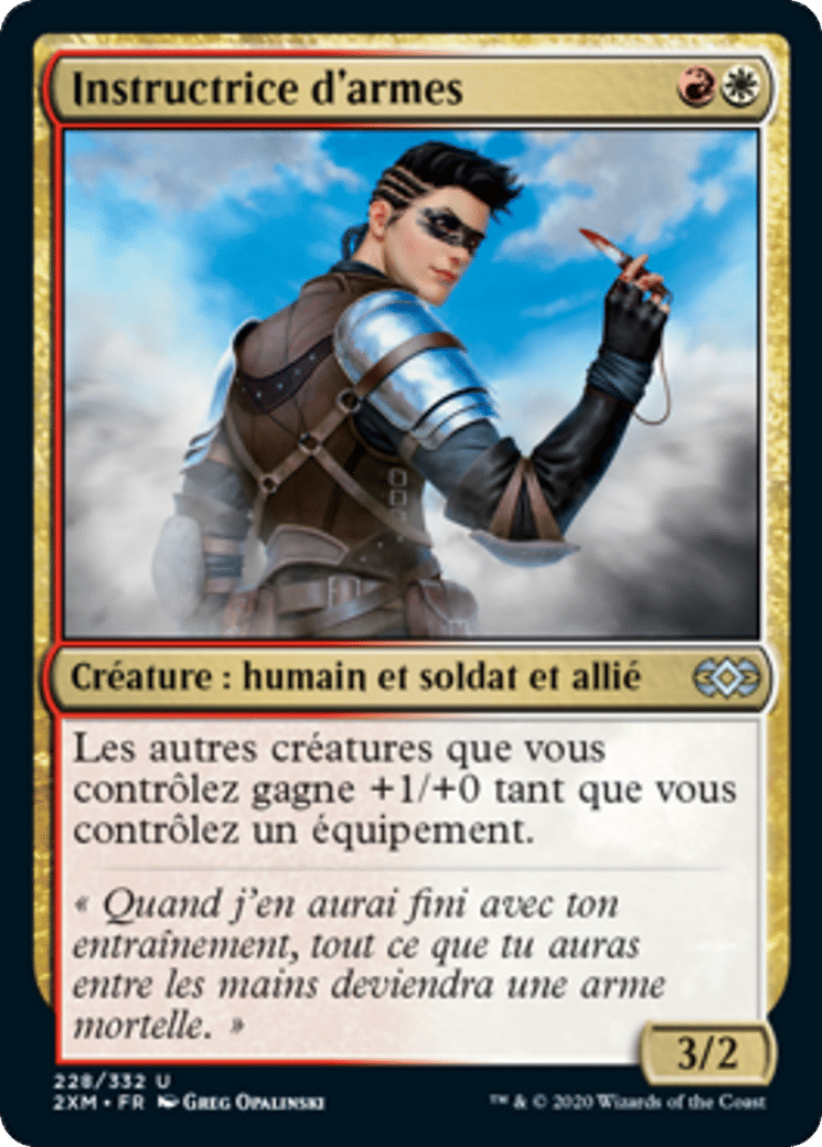 Instructrice d'armes — Double Masters — Magic: The Gathering