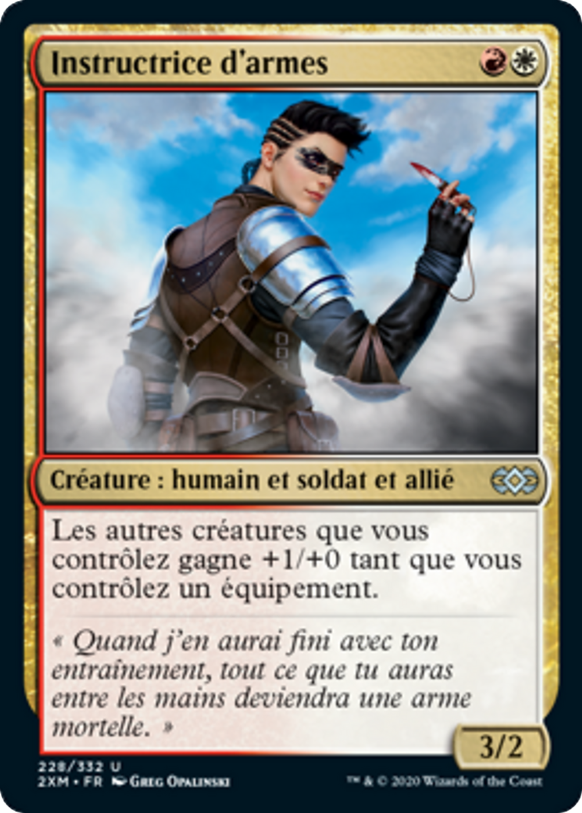 Instructrice d'armes — Double Masters — Magic: The Gathering