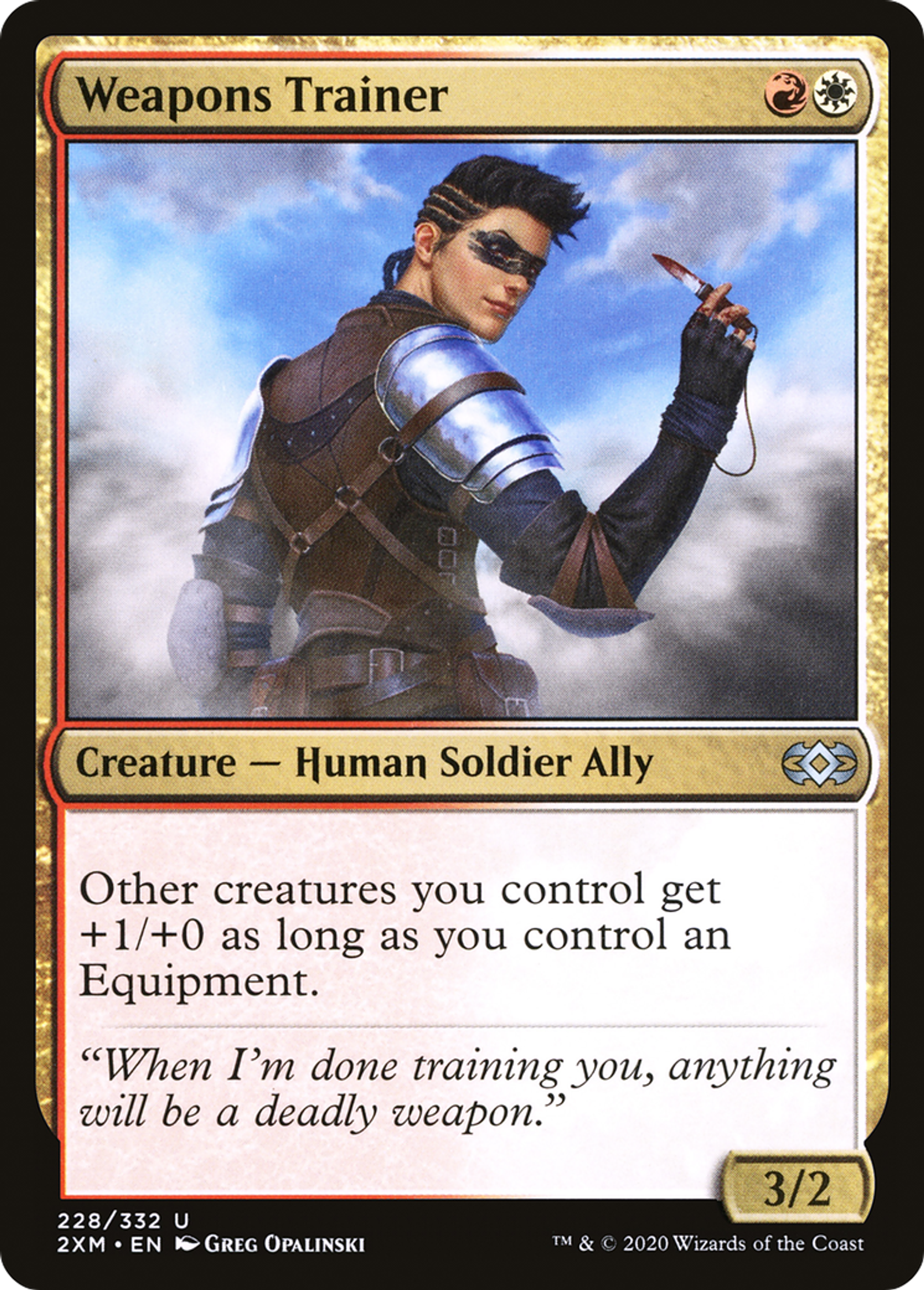Instructrice d'armes — Double Masters — Magic: The Gathering