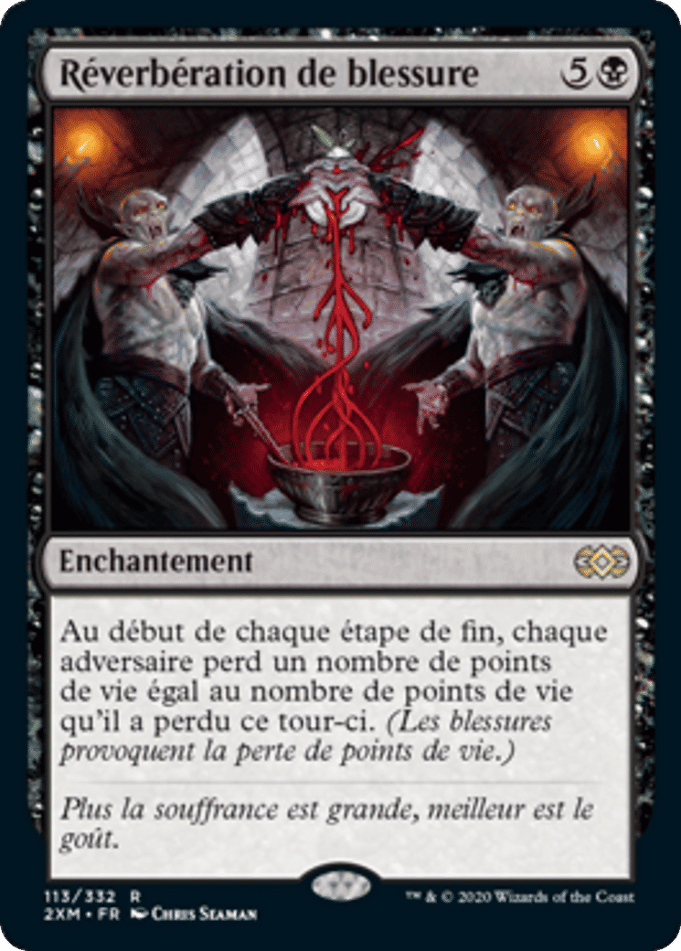Réverbération de blessure — Double Masters — Magic: The Gathering