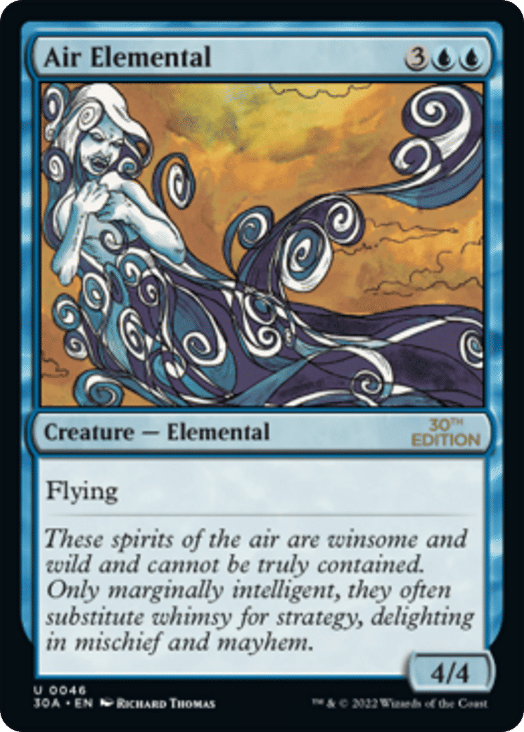 Air Elemental — 30th Anniversary Edition — Magic: The Gathering