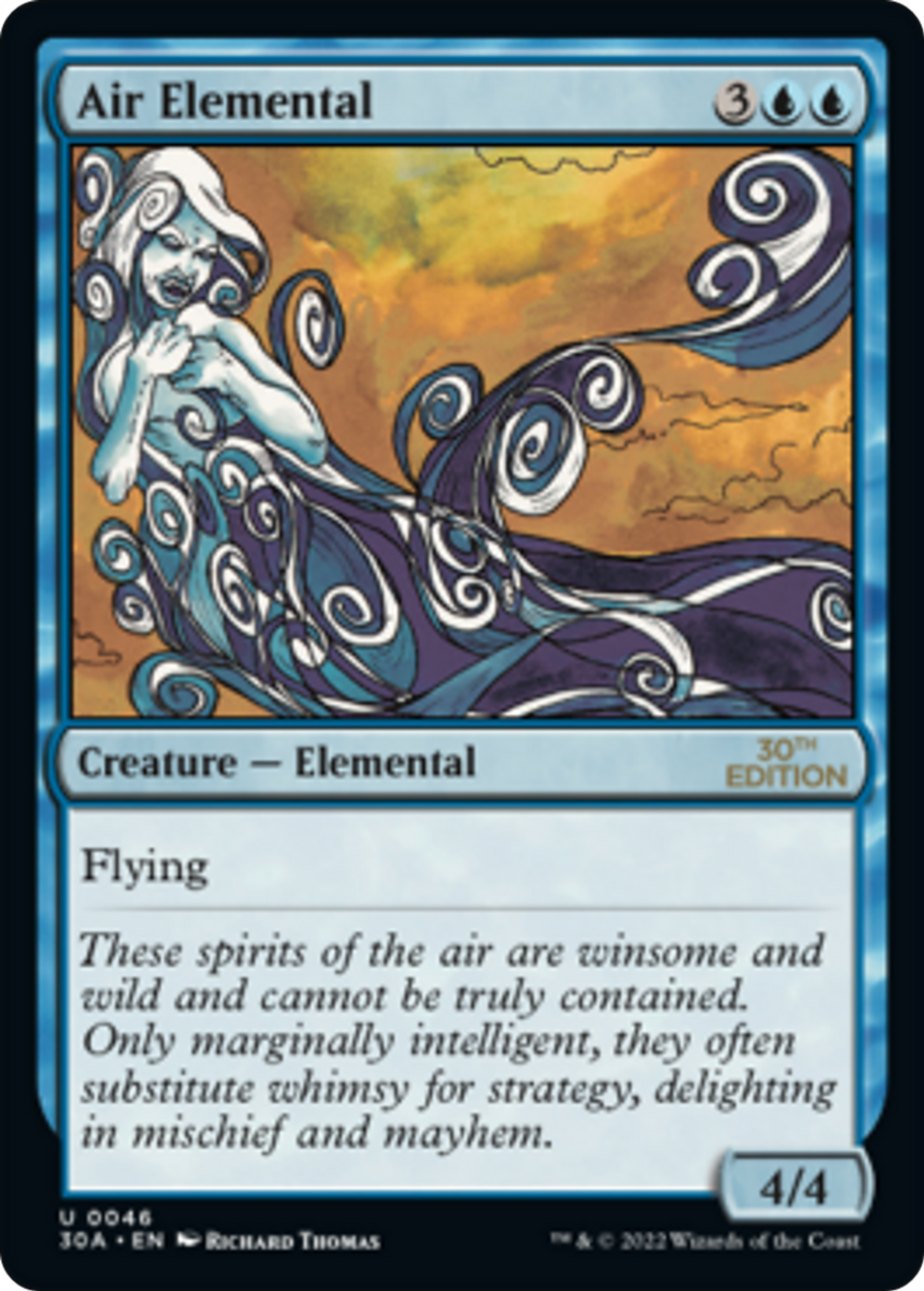 Élémental d'air — 30th Anniversary Edition — Magic: The Gathering