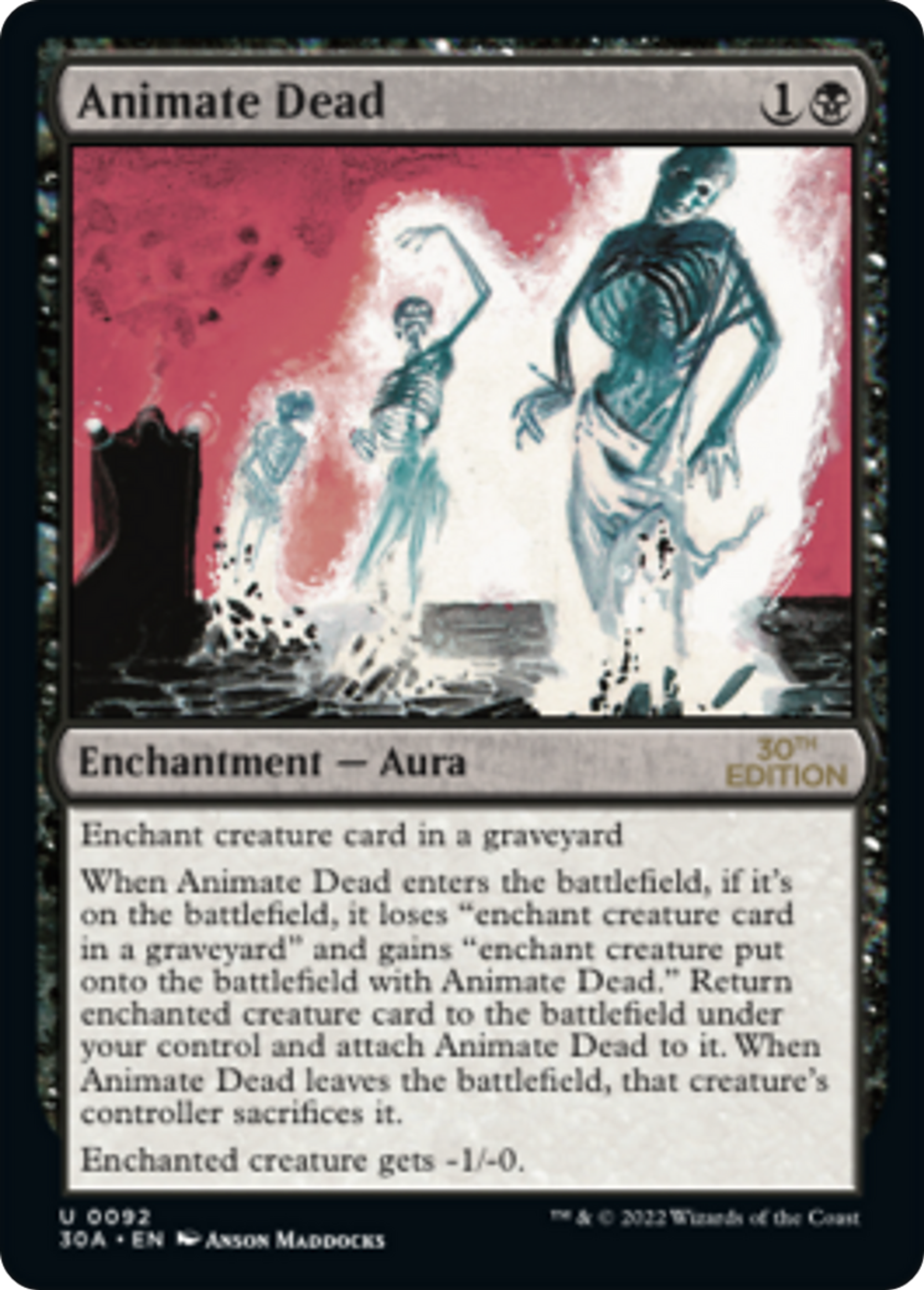 Animate Dead — 30th Anniversary Edition — Magic: The Gathering