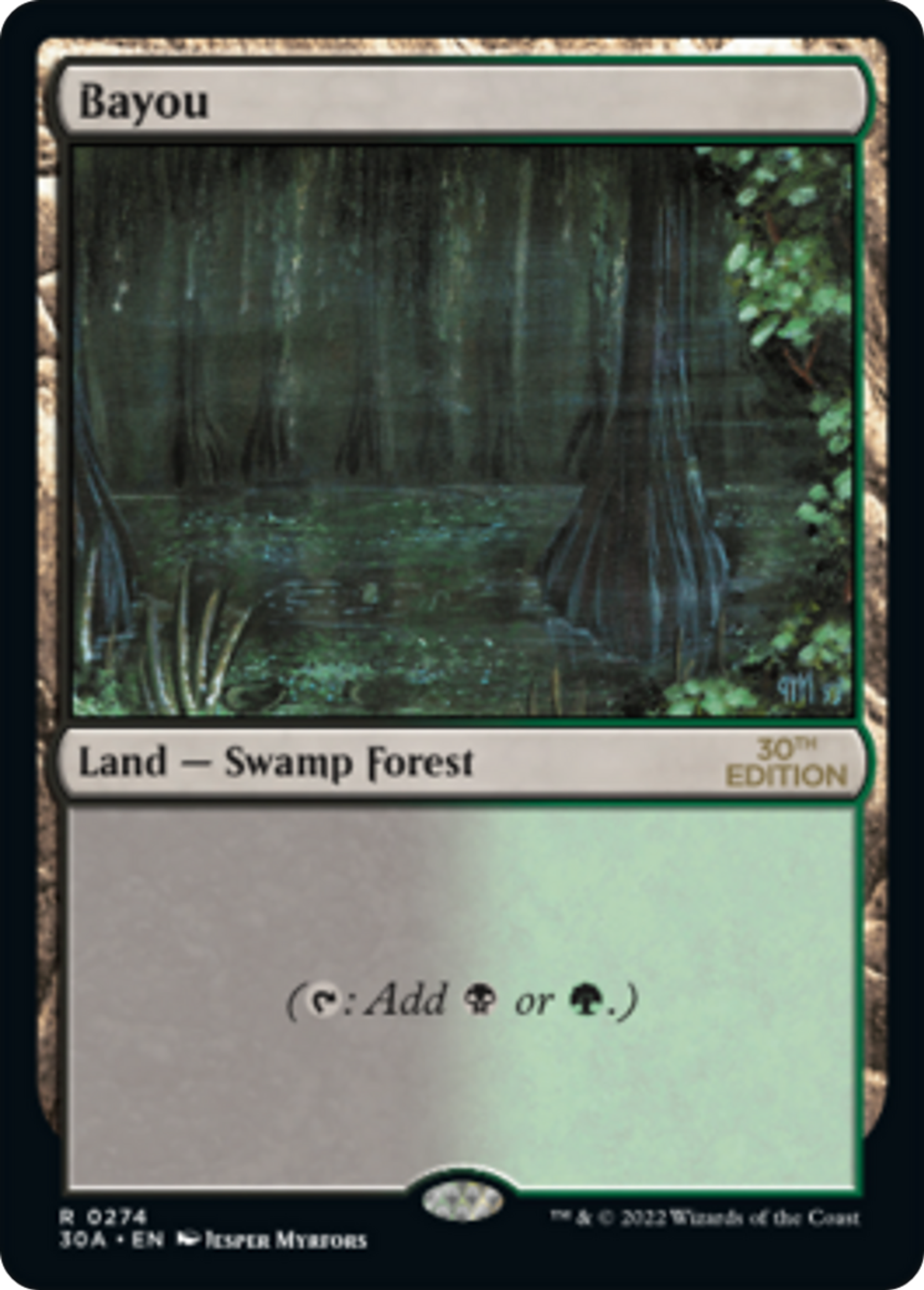 Bayou — 30th Anniversary Edition — Magic: The Gathering