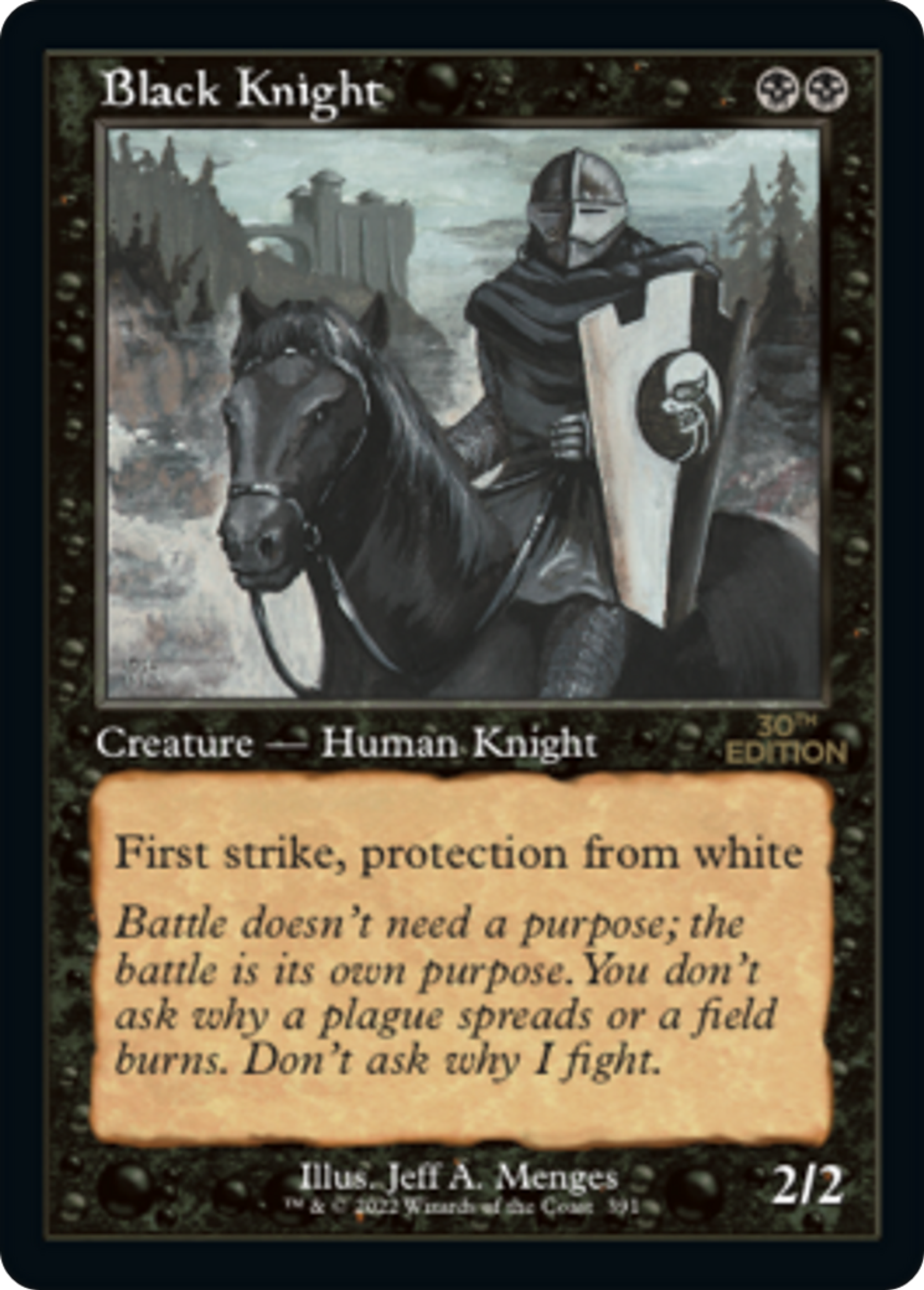 Black Knight — 30th Anniversary Edition — Magic: The Gathering