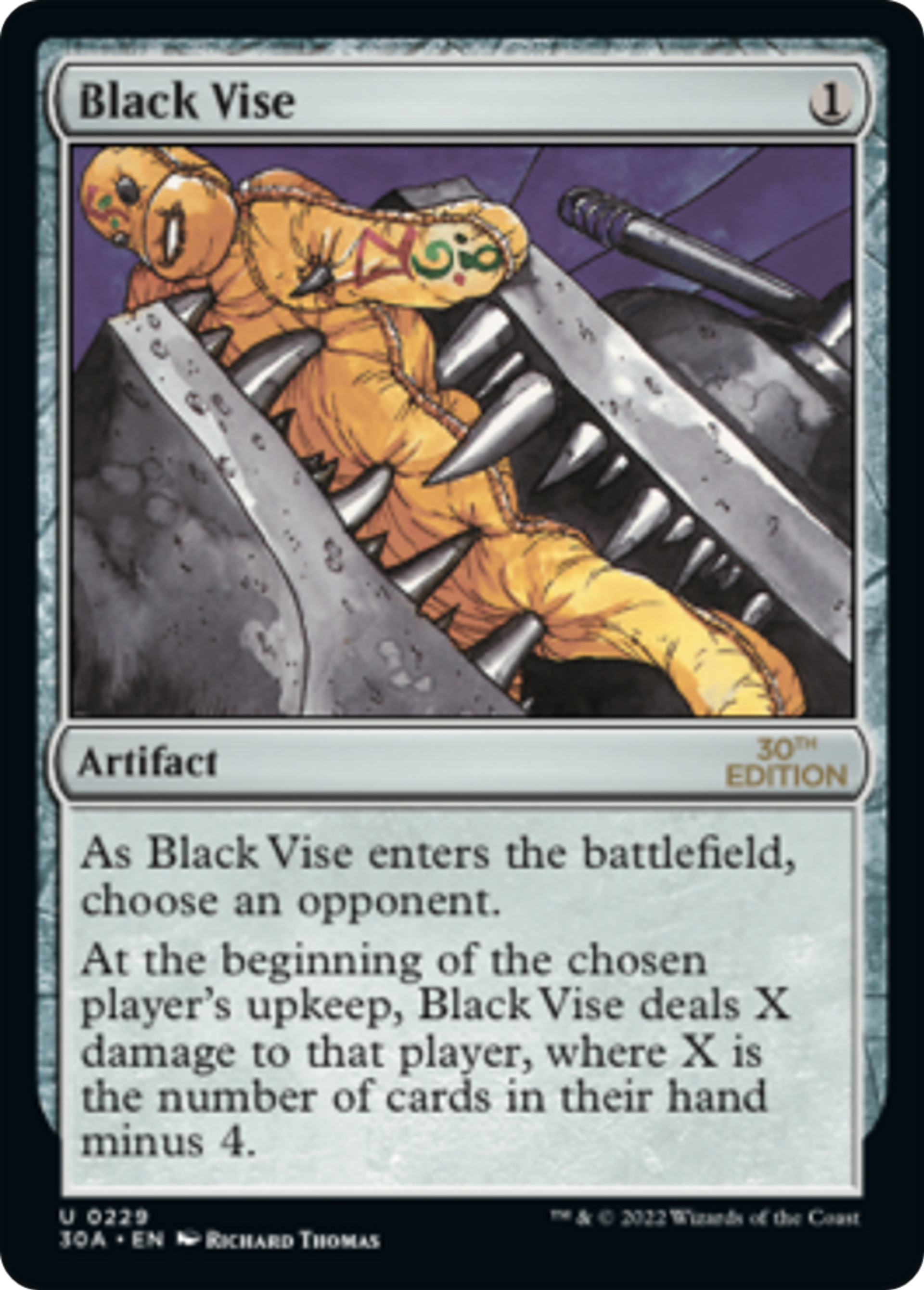 Black Vise — 30th Anniversary Edition — Magic: The Gathering