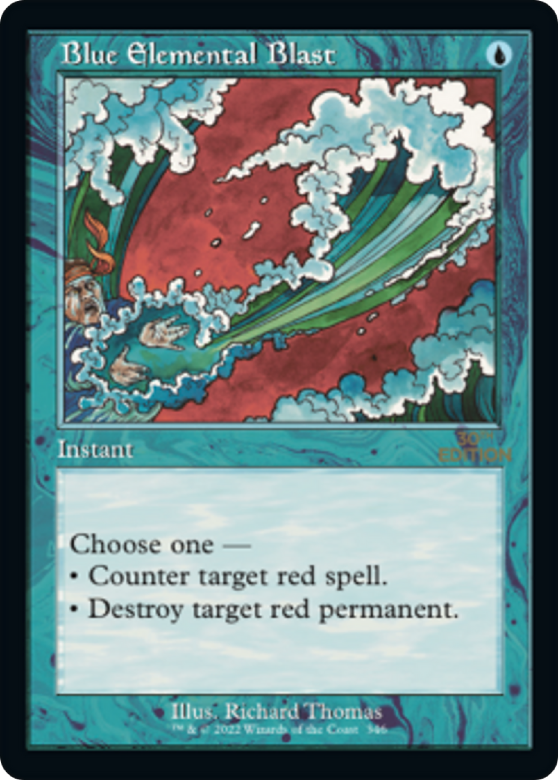 Salve élémentaire bleue — 30th Anniversary Edition — Magic: The Gathering
