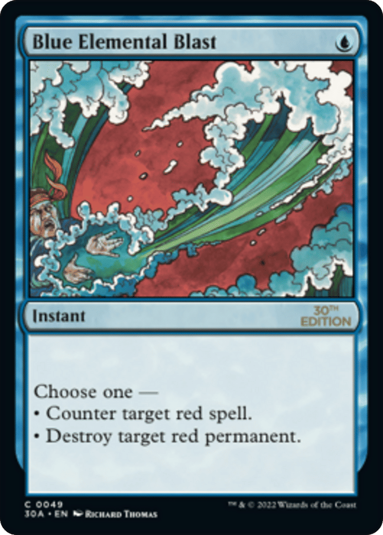 Salve élémentaire bleue — 30th Anniversary Edition — Magic: The Gathering