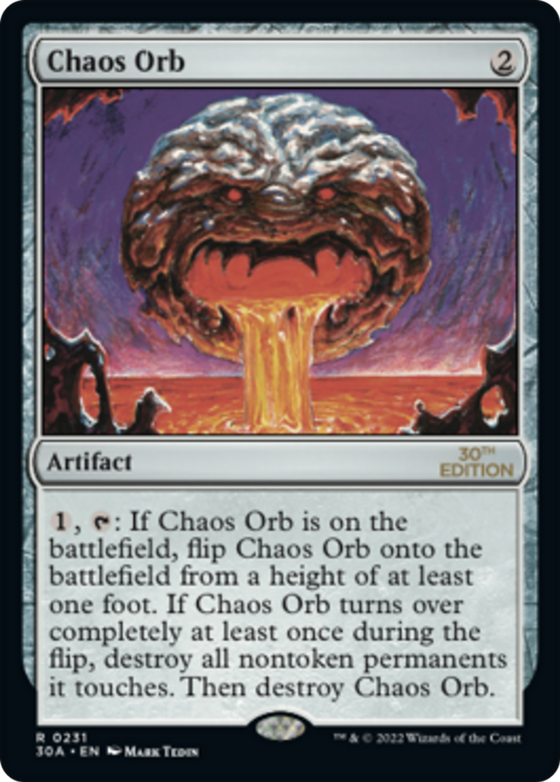 Chaos Orb — 30th Anniversary Edition — Magic: The Gathering