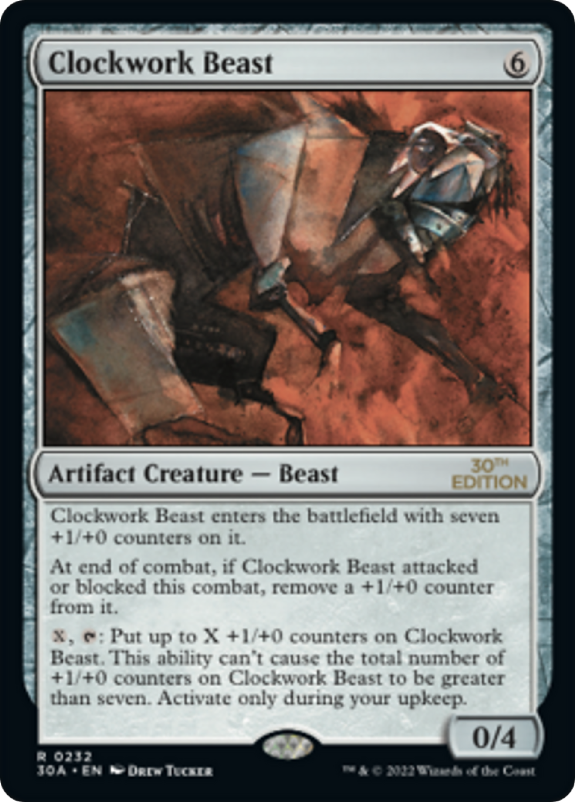 Clockwork Beast — 30th Anniversary Edition — Magic: The Gathering