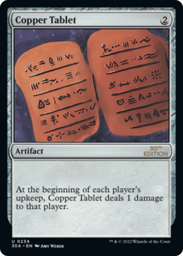 Copper Tablet — 30th Anniversary Edition — Magic: The Gathering