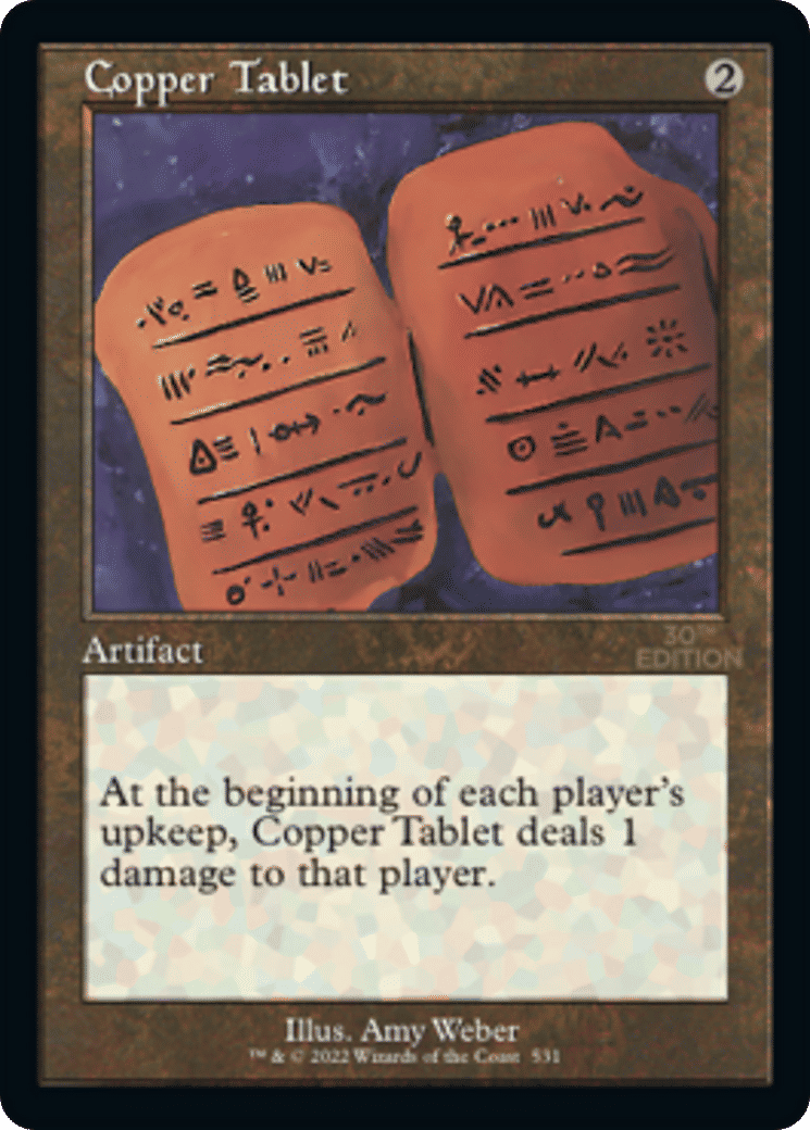 Copper Tablet — 30th Anniversary Edition — Magic: The Gathering