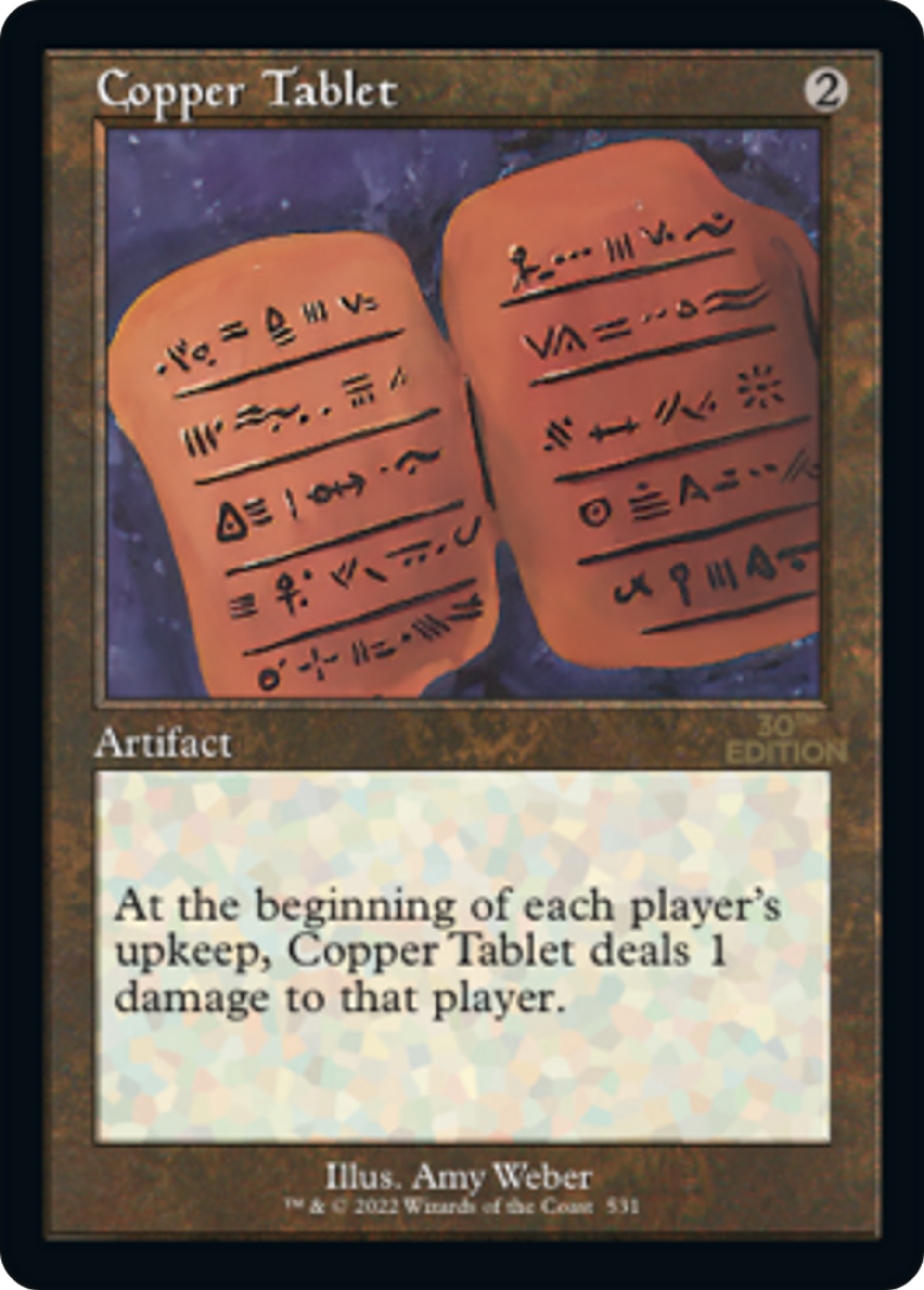 Copper Tablet — 30th Anniversary Edition — Magic: The Gathering