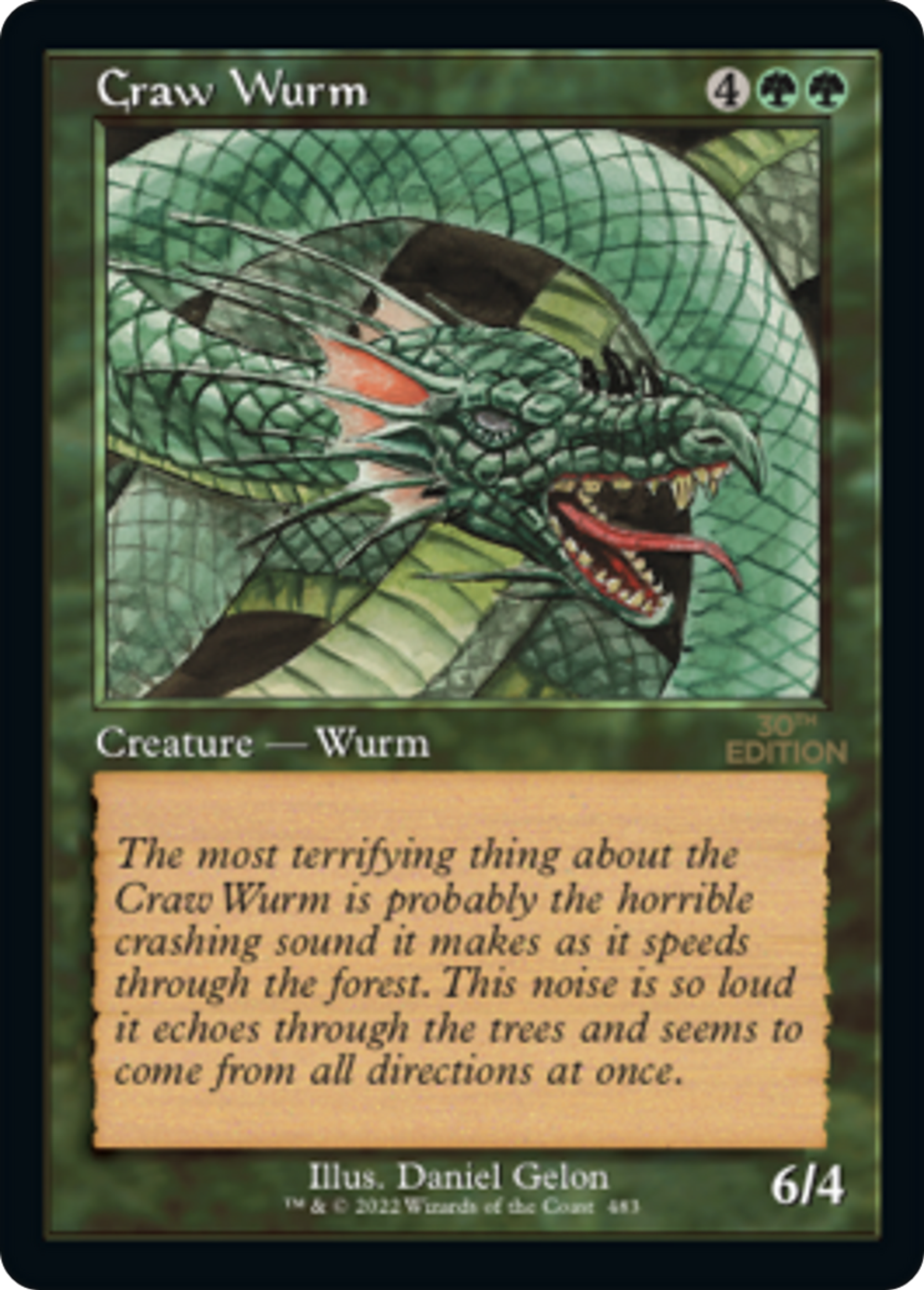 Craw Wurm — 30th Anniversary Edition — Magic: The Gathering
