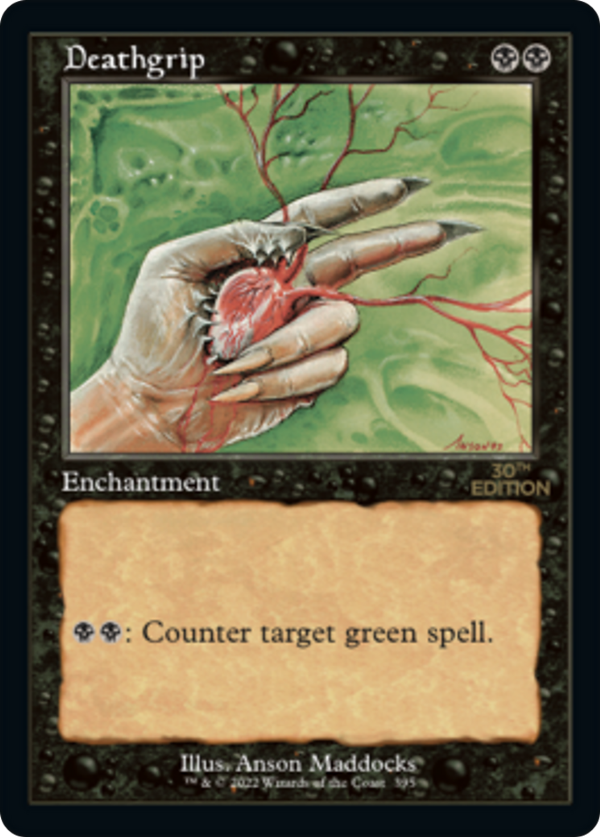 Deathgrip — 30th Anniversary Edition — Magic: The Gathering