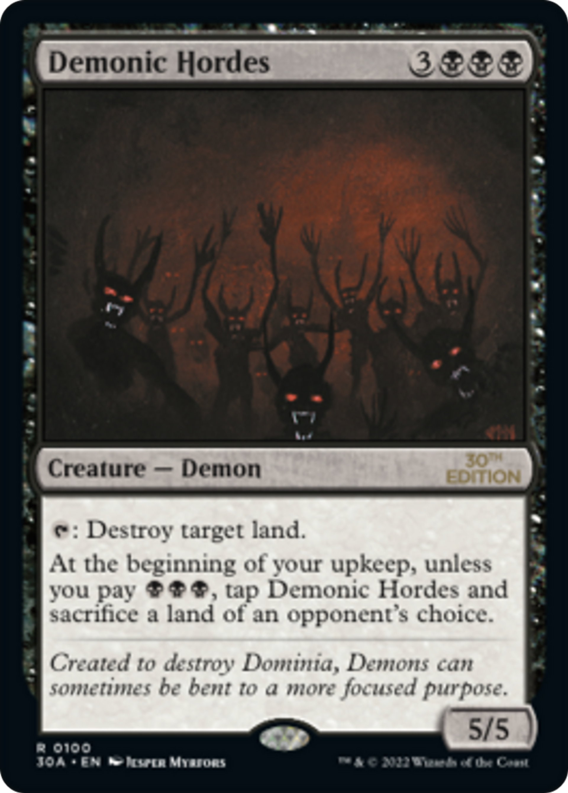 Demonic Hordes — 30th Anniversary Edition — Magic: The Gathering