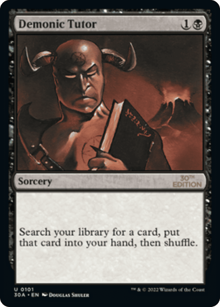 Demonic Tutor — 30th Anniversary Edition — Magic: The Gathering