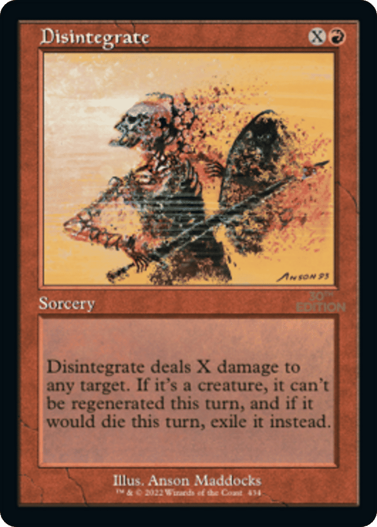Disintegrate — 30th Anniversary Edition — Magic: The Gathering