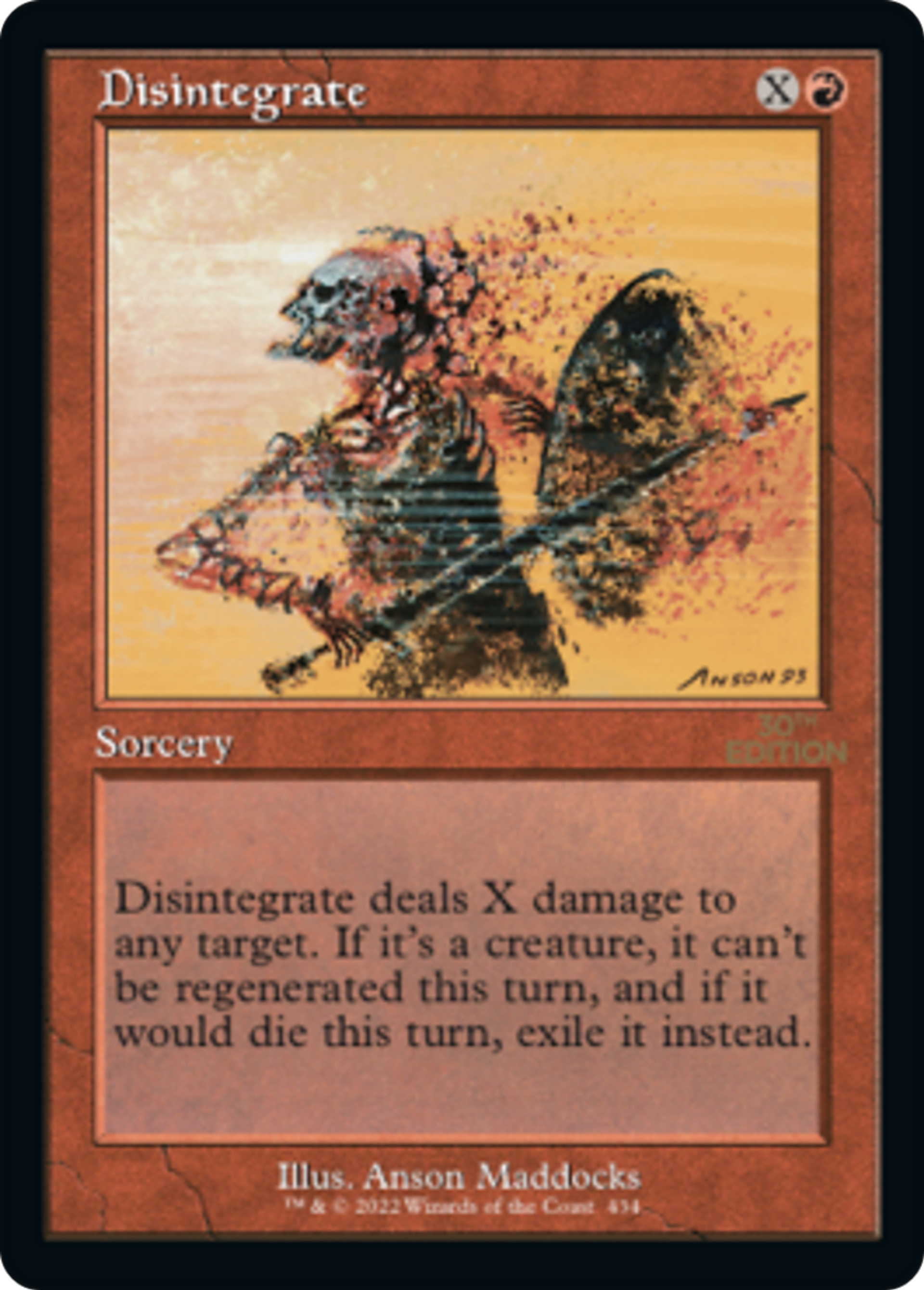 Disintegrate — 30th Anniversary Edition — Magic: The Gathering