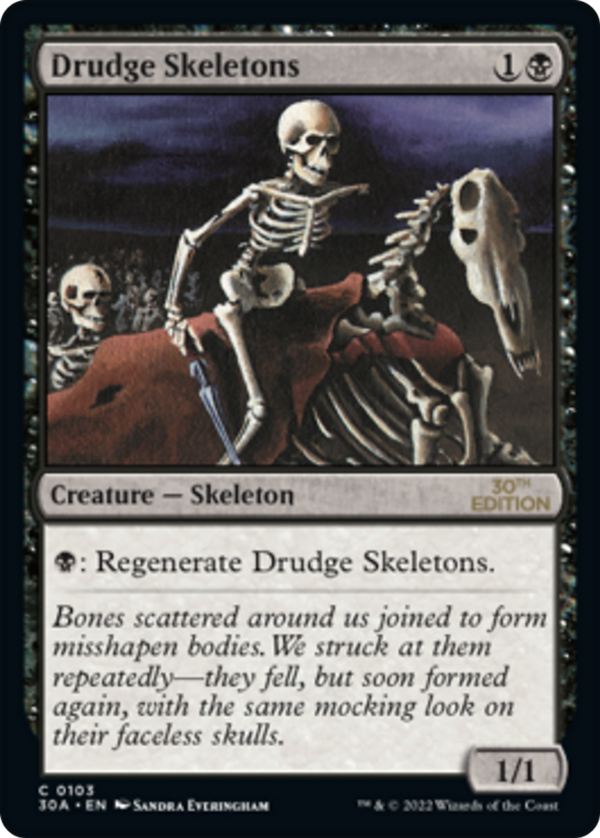 Drudge Skeletons — 30th Anniversary Edition — Magic: The Gathering