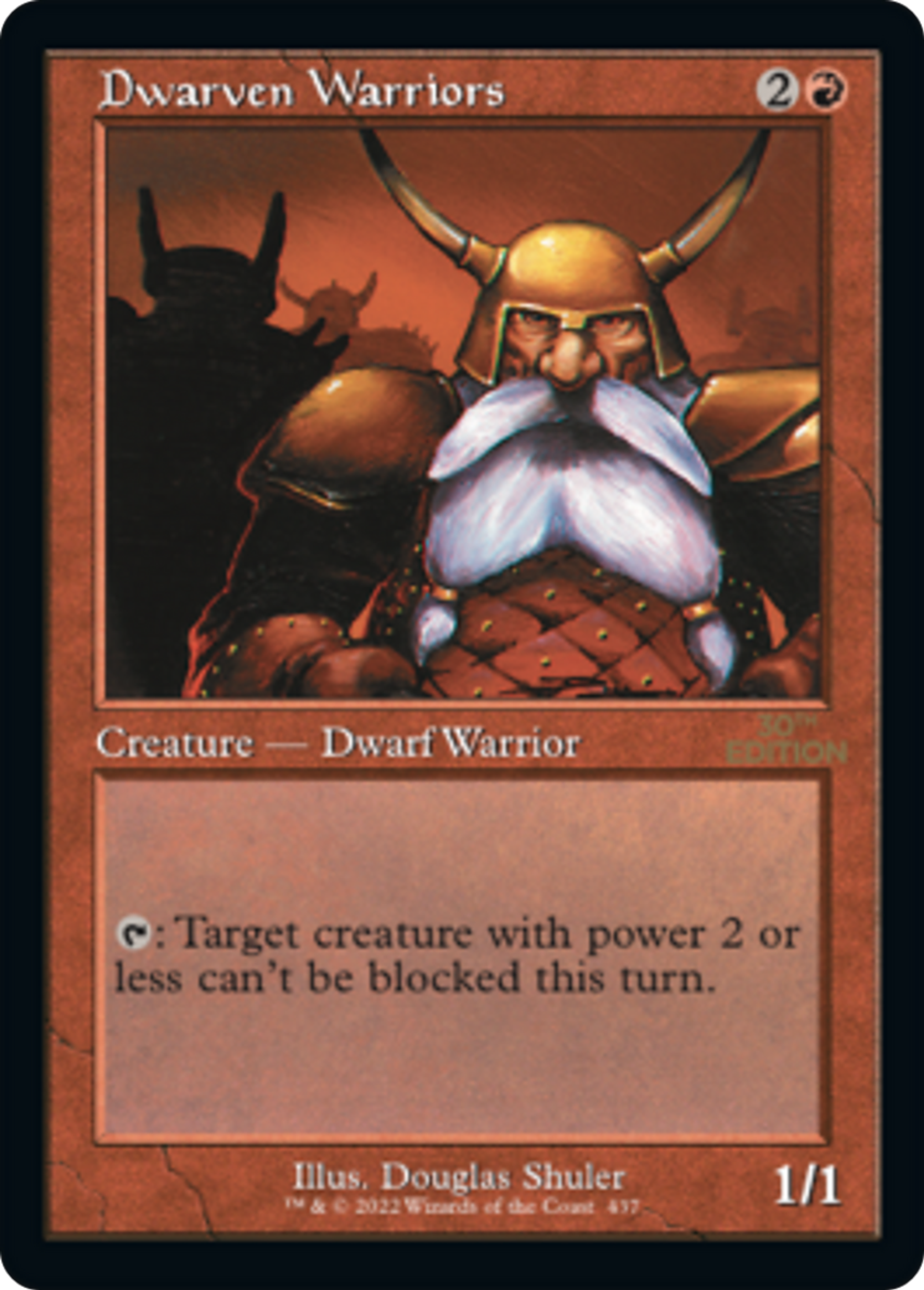 Dwarven Warriors — 30th Anniversary Edition — Magic: The Gathering