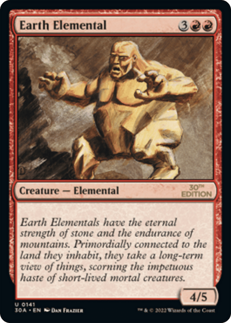 Earth Elemental — 30th Anniversary Edition — Magic: The Gathering