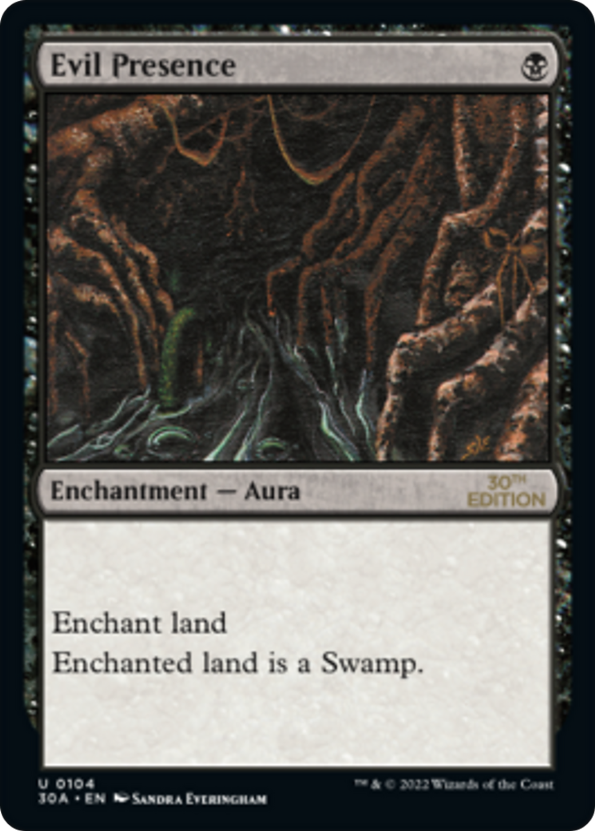 Evil Presence — 30th Anniversary Edition — Magic: The Gathering