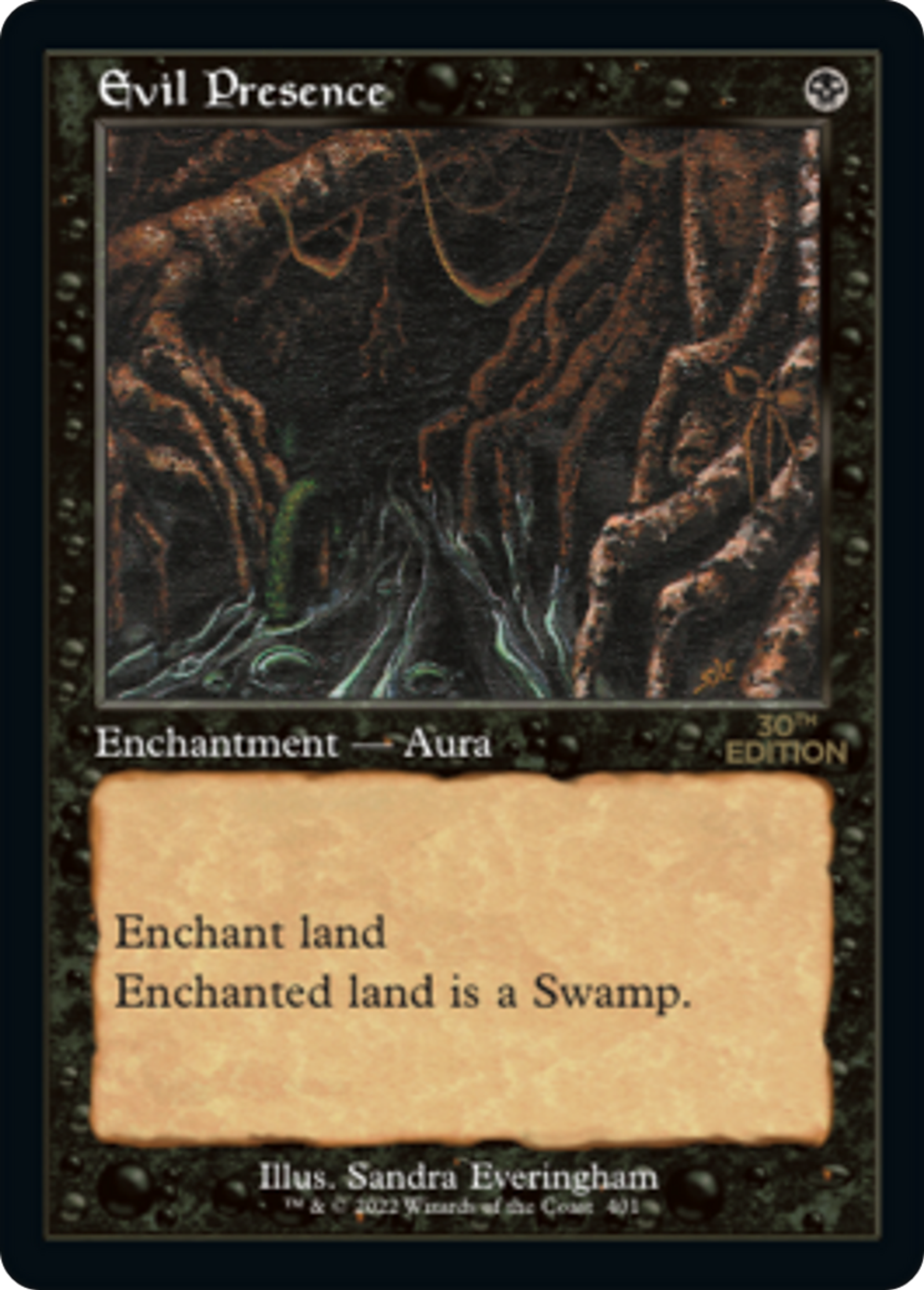 Evil Presence — 30th Anniversary Edition — Magic: The Gathering