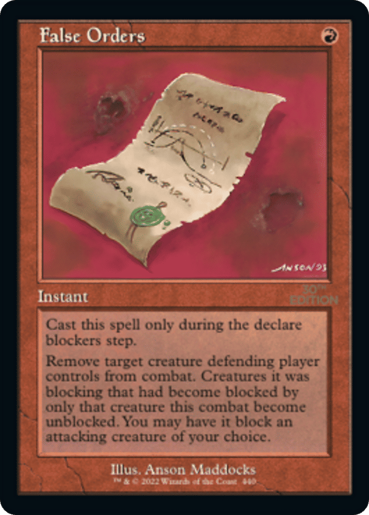 False Orders — 30th Anniversary Edition — Magic: The Gathering