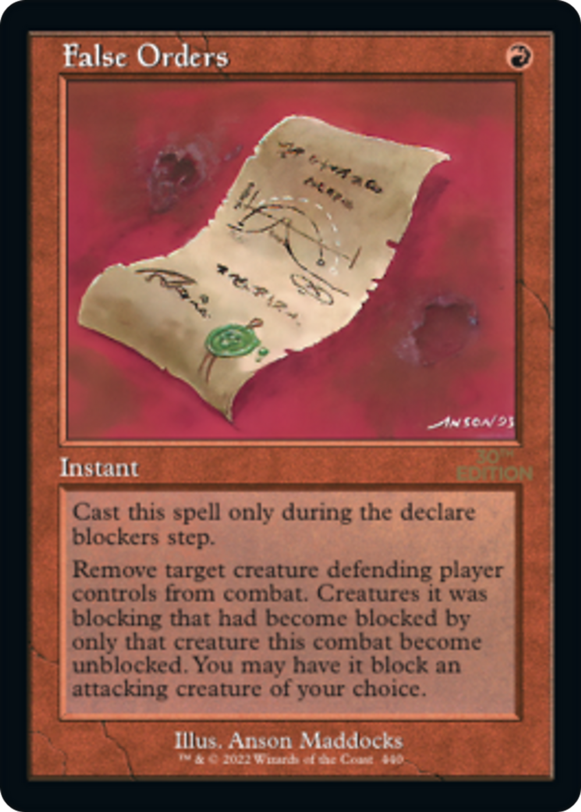 False Orders — 30th Anniversary Edition — Magic: The Gathering