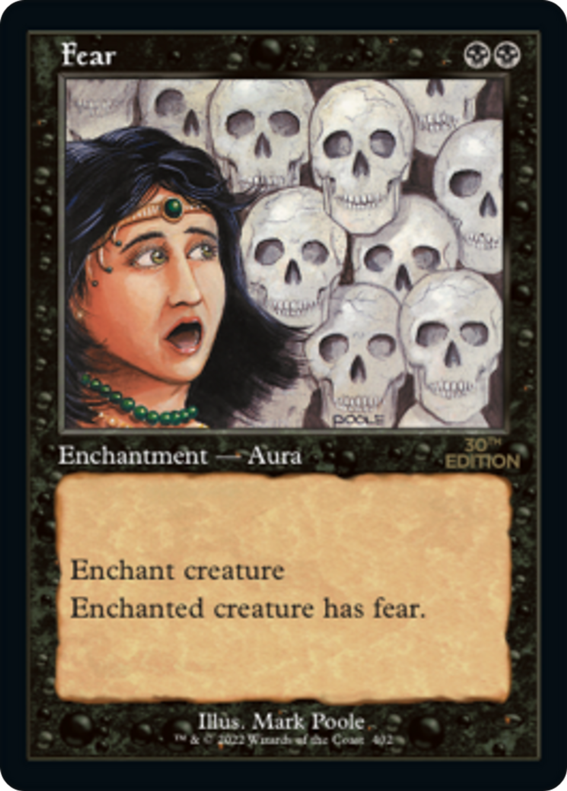 Fear — 30th Anniversary Edition — Magic: The Gathering