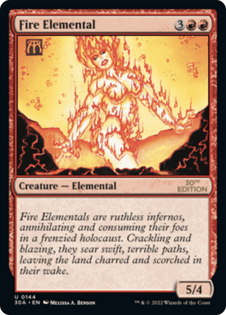 Fire Elemental — 30th Anniversary Edition — Magic: The Gathering