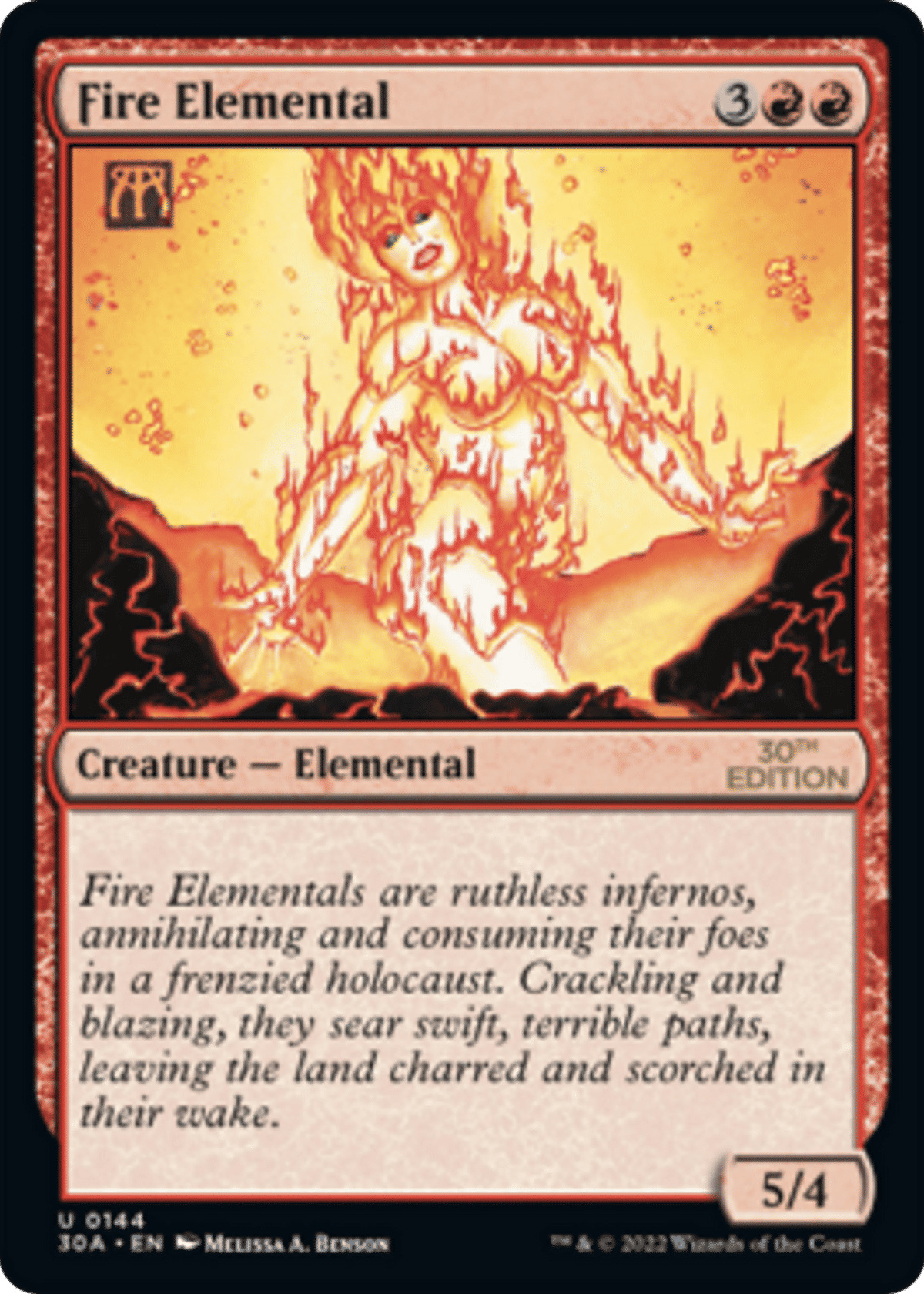 Élémental de feu from 30th Anniversary Edition - Magic: The Gathering